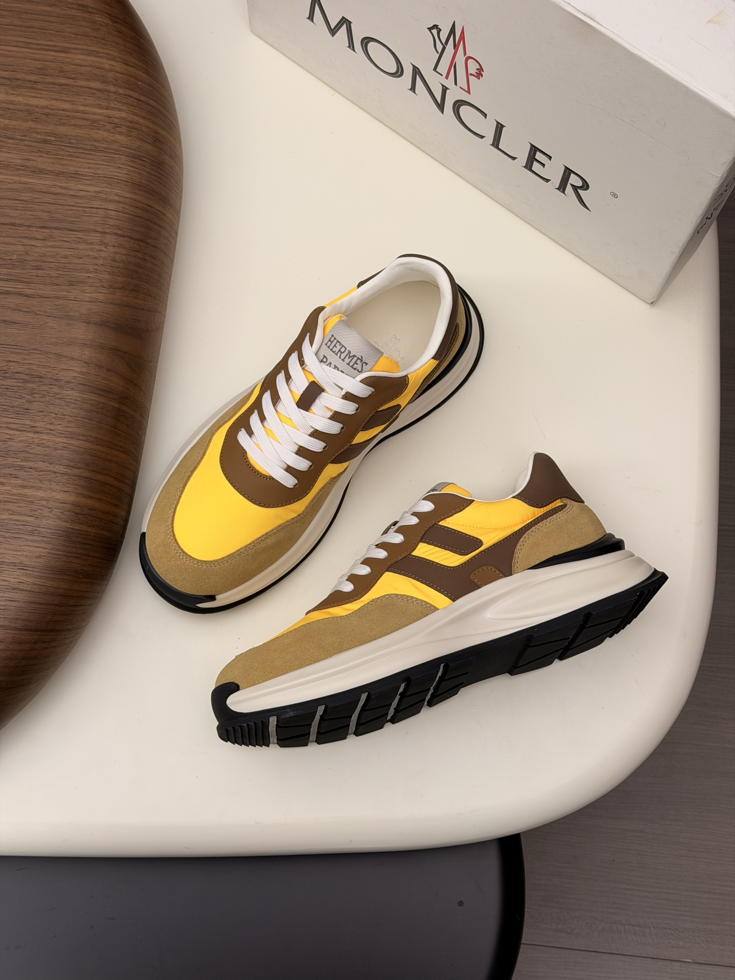 Moncler Style Leather Men's Shoes Men's Shoes Men's Shoes detail image 5 from source 783214