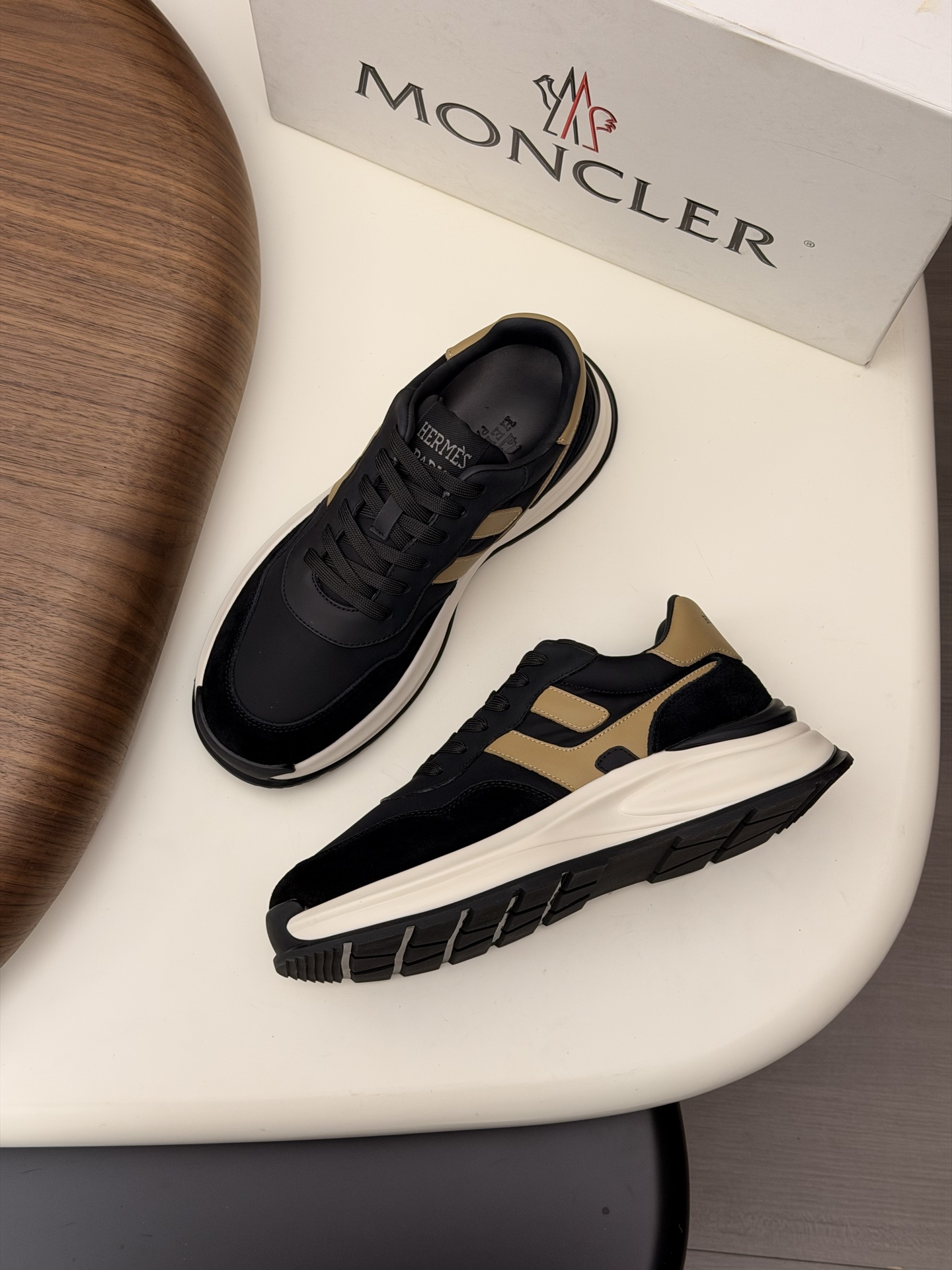 Moncler Style Leather Men's Shoes Men's Shoes Men's Shoes detail image 6 from source 783215
