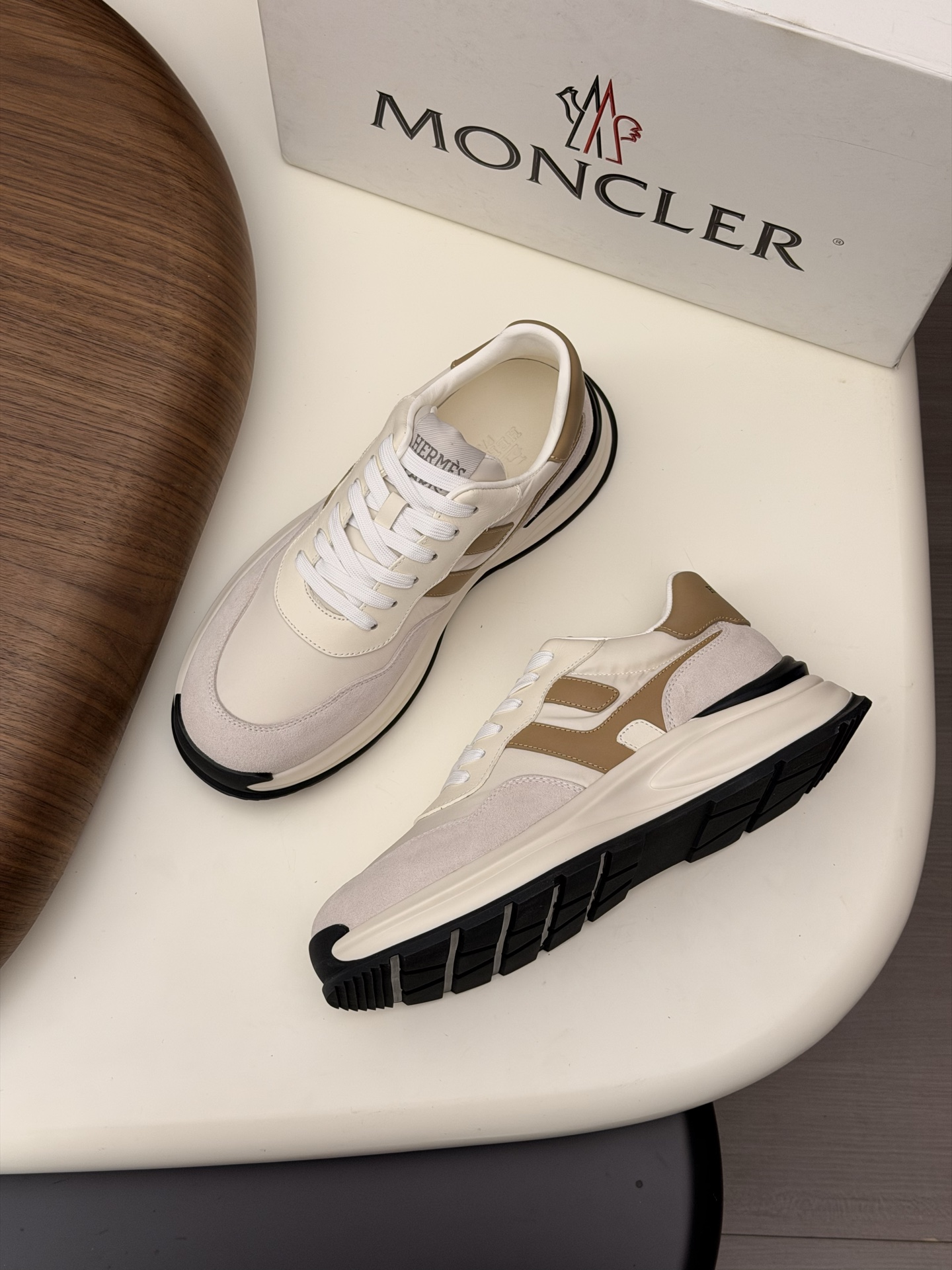 Moncler Style Leather Men's Shoes Men's Shoes Men's Shoes detail image 5 from source 783206