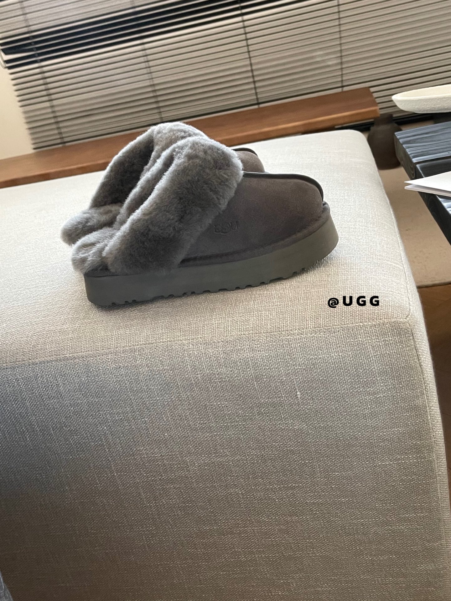 𝐔𝐠𝐠 | 𝟑𝐂𝐌厚底星拖第一批永远最nice.官网同步Disquette拖鞋鞋底厚底3cm全真羊毛内里