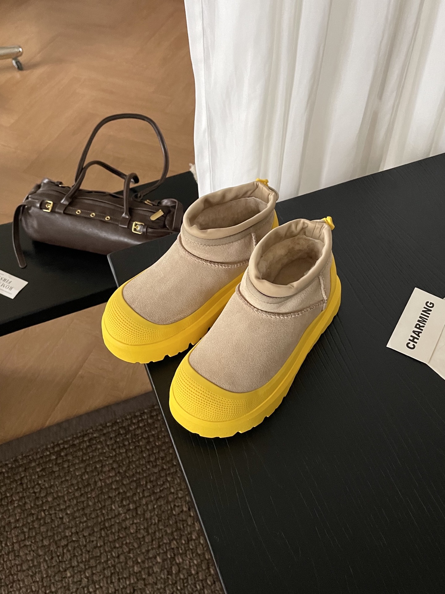 NO:547149,Rapeseed, snow boots, boots19860909菜籽色,雪地靴,boots,Women's Shoes