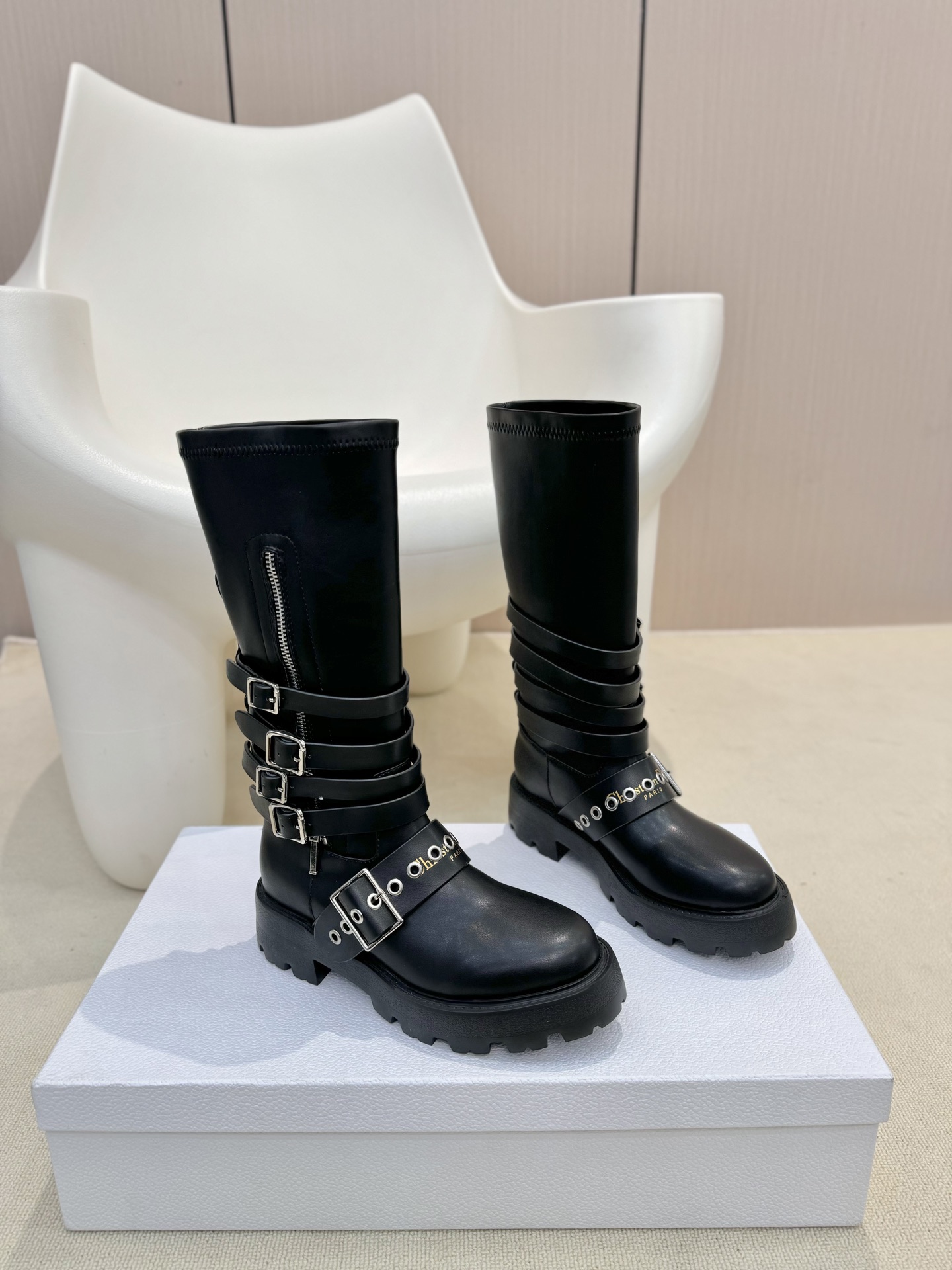 Dior Botas largas Botas cortas Hardware de oro Piel vaca Cuero oveja Tpu Colección otoño – invierno