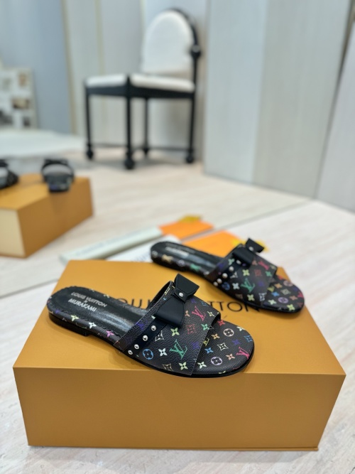 Louis Vuitton Multicolor Monogram Mary Jane Mule Sandals, Leather, Size 35-41 1 Louis Vuitton Multicolor Monogram Mary Jane Mule Sandals, Leather, Size 35-41
