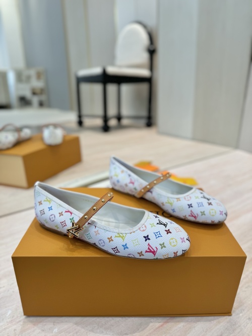 Louis Vuitton Multicolor Monogram Mary Jane Ballet Flats, Spring/Summer Collection 1 Louis Vuitton Multicolor Monogram Mary Jane Ballet Flats, Spring/Summer Collection