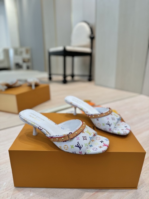 Louis Vuitton Mary Jane Mule in Monogram Multicolor Leather, Spring/Summer 1 Louis Vuitton Mary Jane Mule in Monogram Multicolor Leather, Spring/Summer