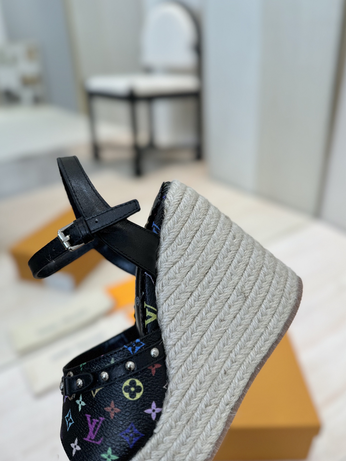 Louis Vuitton x Murakami Takashi Monogram Espadrille Wedge Sandals 8 i1742367321398 8754 0 6
