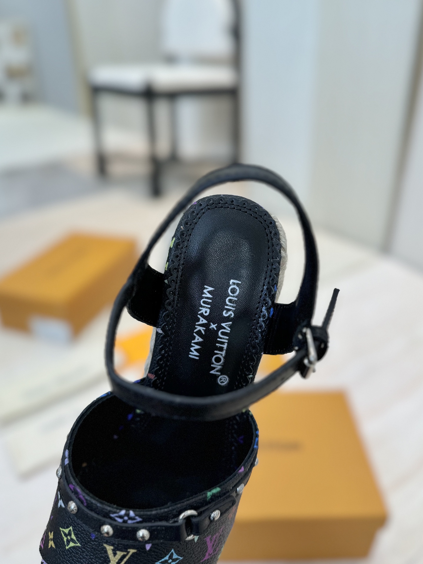 Louis Vuitton x Murakami Takashi Monogram Espadrille Wedge Sandals 9 i1742367321426 6896 0 7