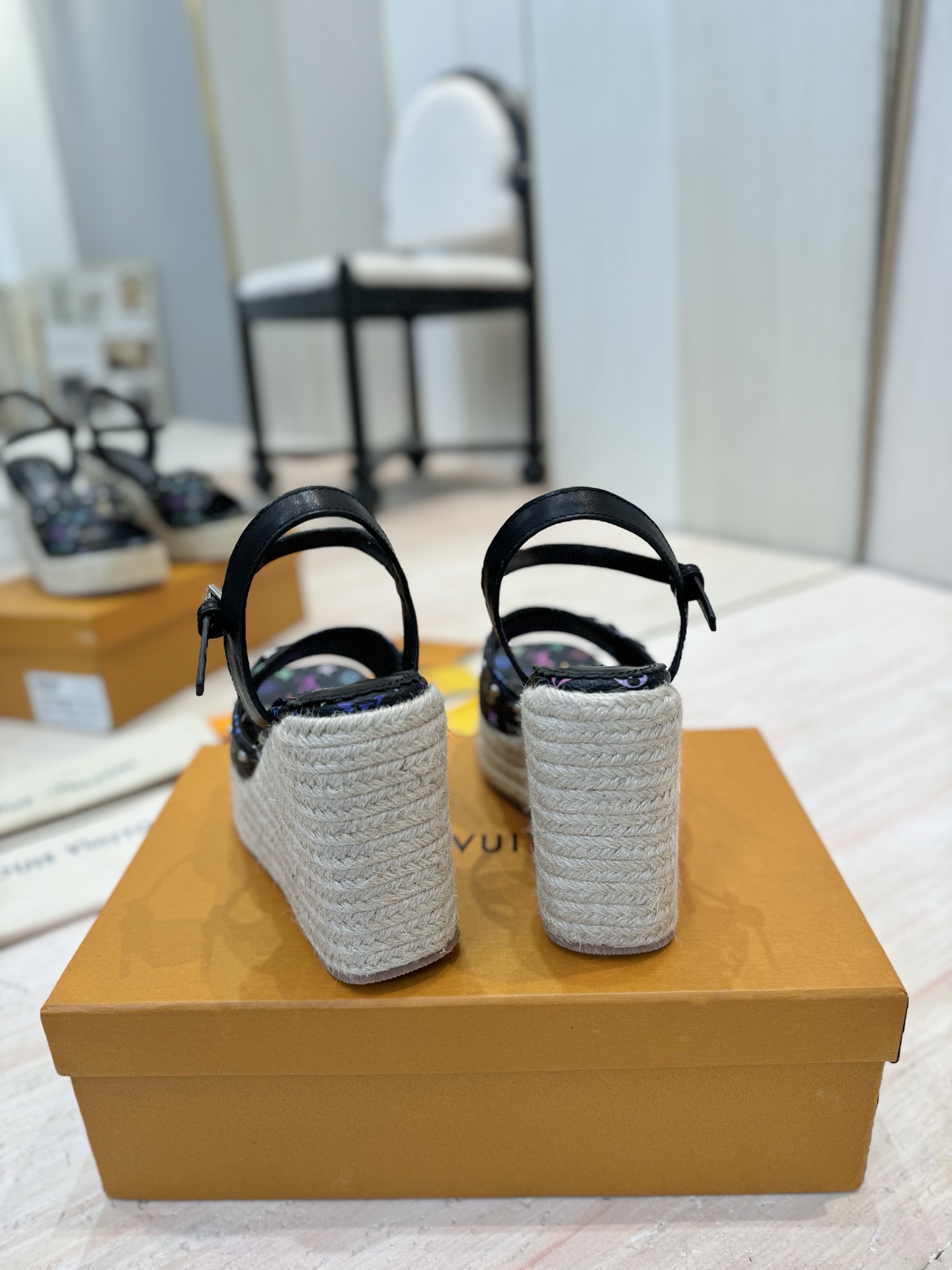 Louis Vuitton x Murakami Takashi Monogram Espadrille Wedge Sandals 7 i1742367322933 8925 0 5