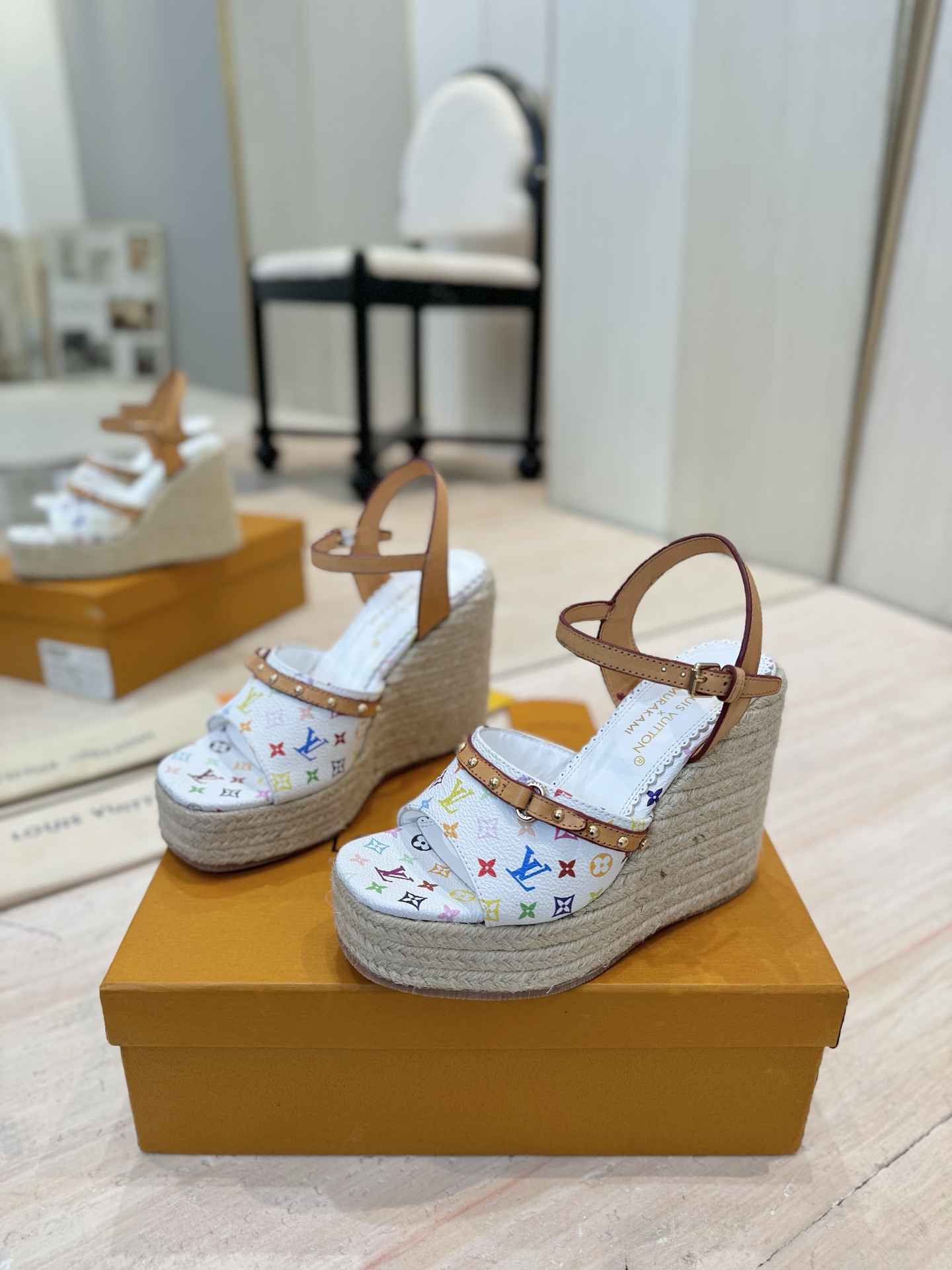 Louis Vuitton x Murakami Takashi Espadrille Wedge Sandals for Women 3 i1742367445884 8982 0 1