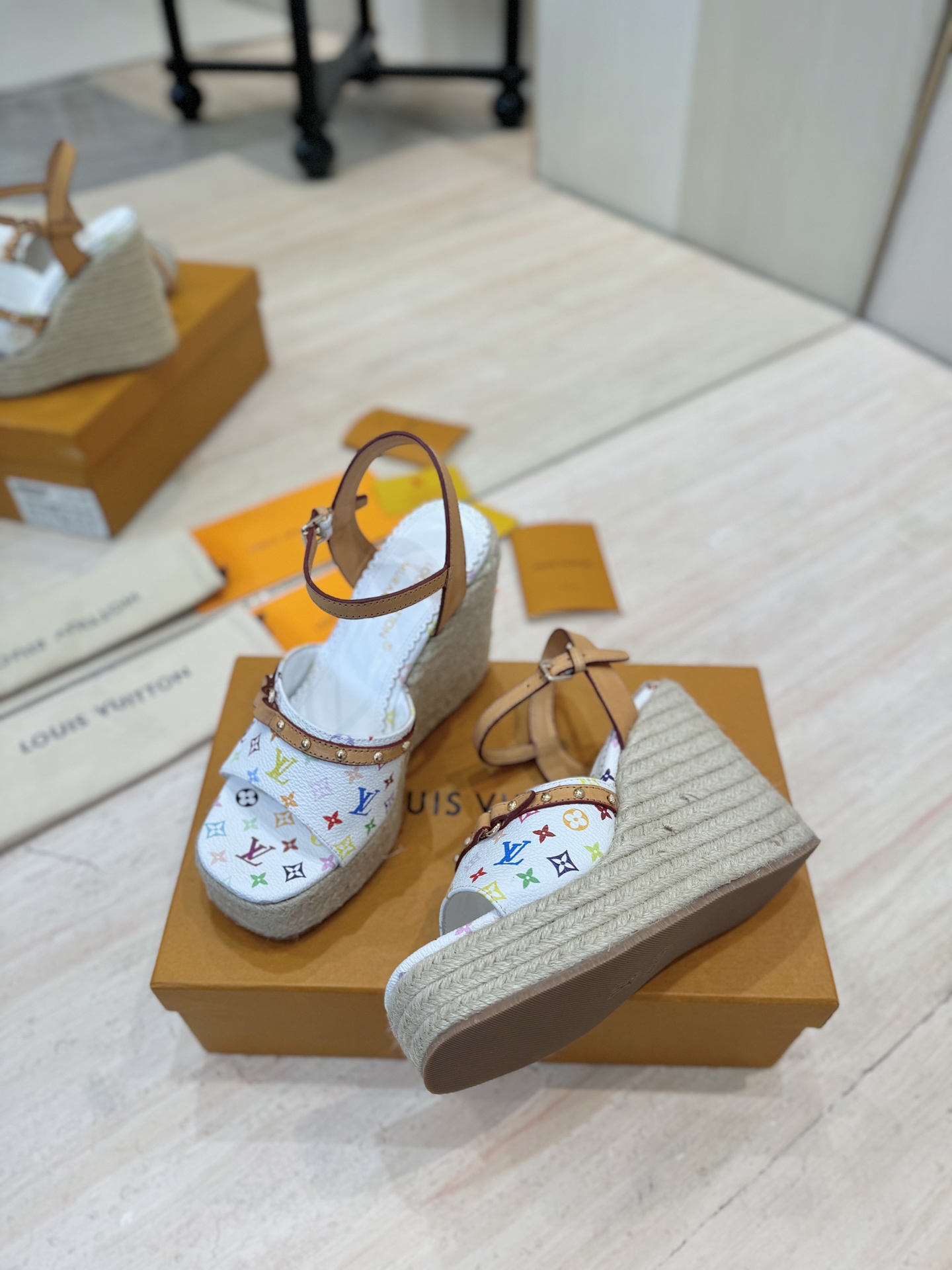 Louis Vuitton x Murakami Takashi Espadrille Wedge Sandals for Women 5 i1742367445913 8798 0 3