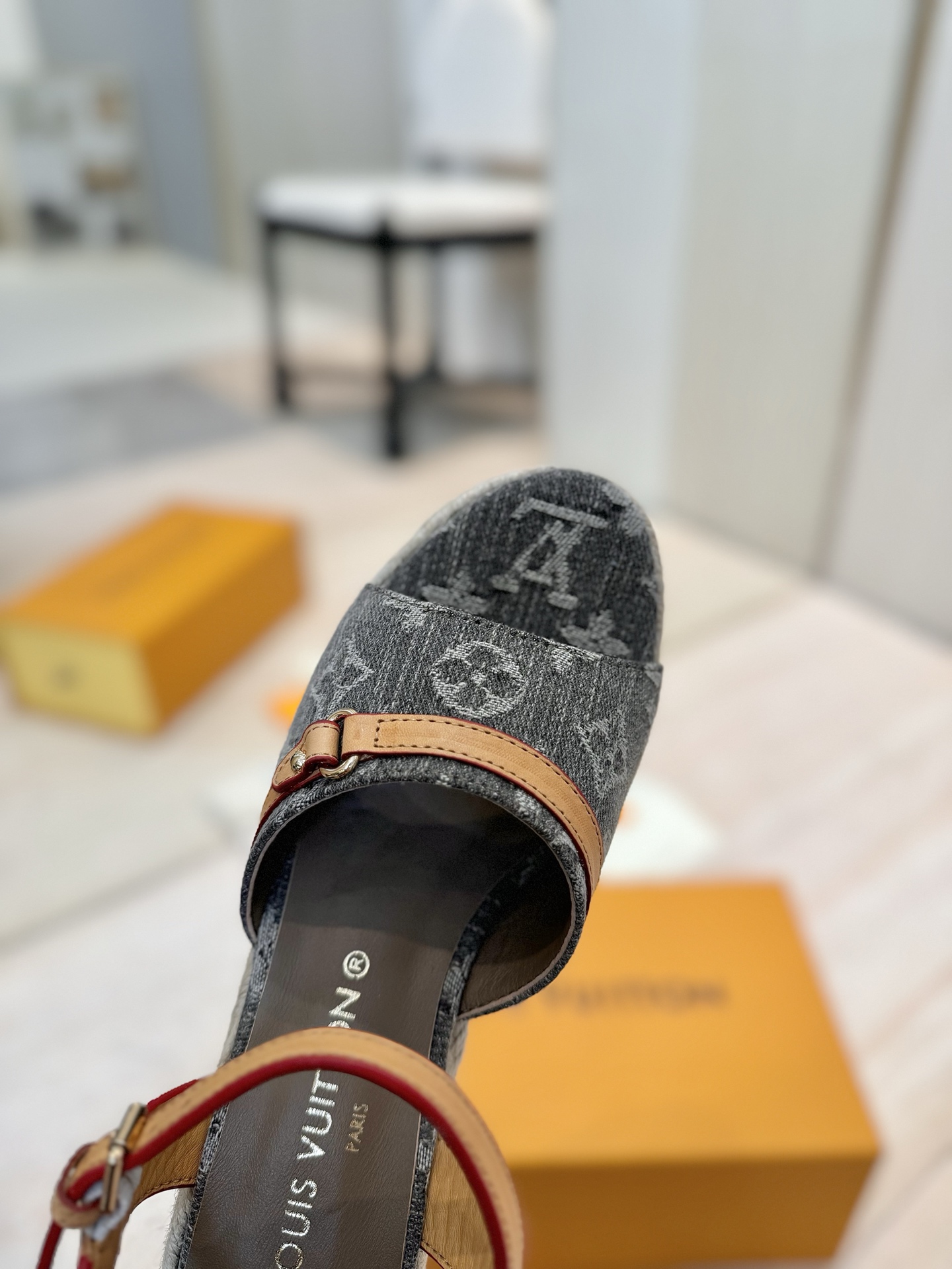 Louis Vuitton x Murakami Takashi Espadrille Wedge Sandals - Denim 10 i1745755316787 3067 0 8