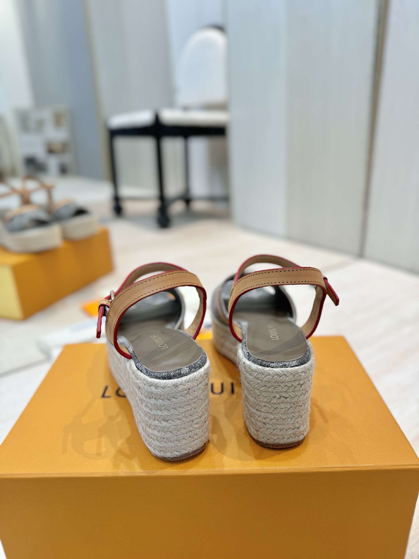 Louis Vuitton x Murakami Takashi Espadrille Wedge Sandals - Denim 7 i1745755318193 7869 0 5