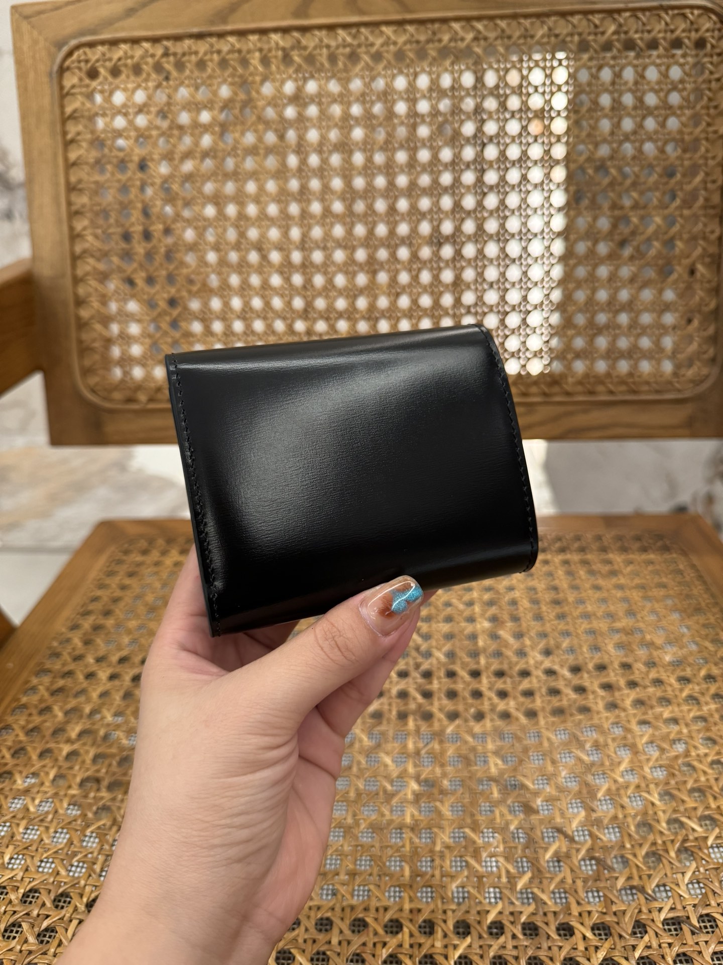 [Celine Wallets] Gold metal parts TRIOMPHE Metallic Fasteners 1 snap foldin