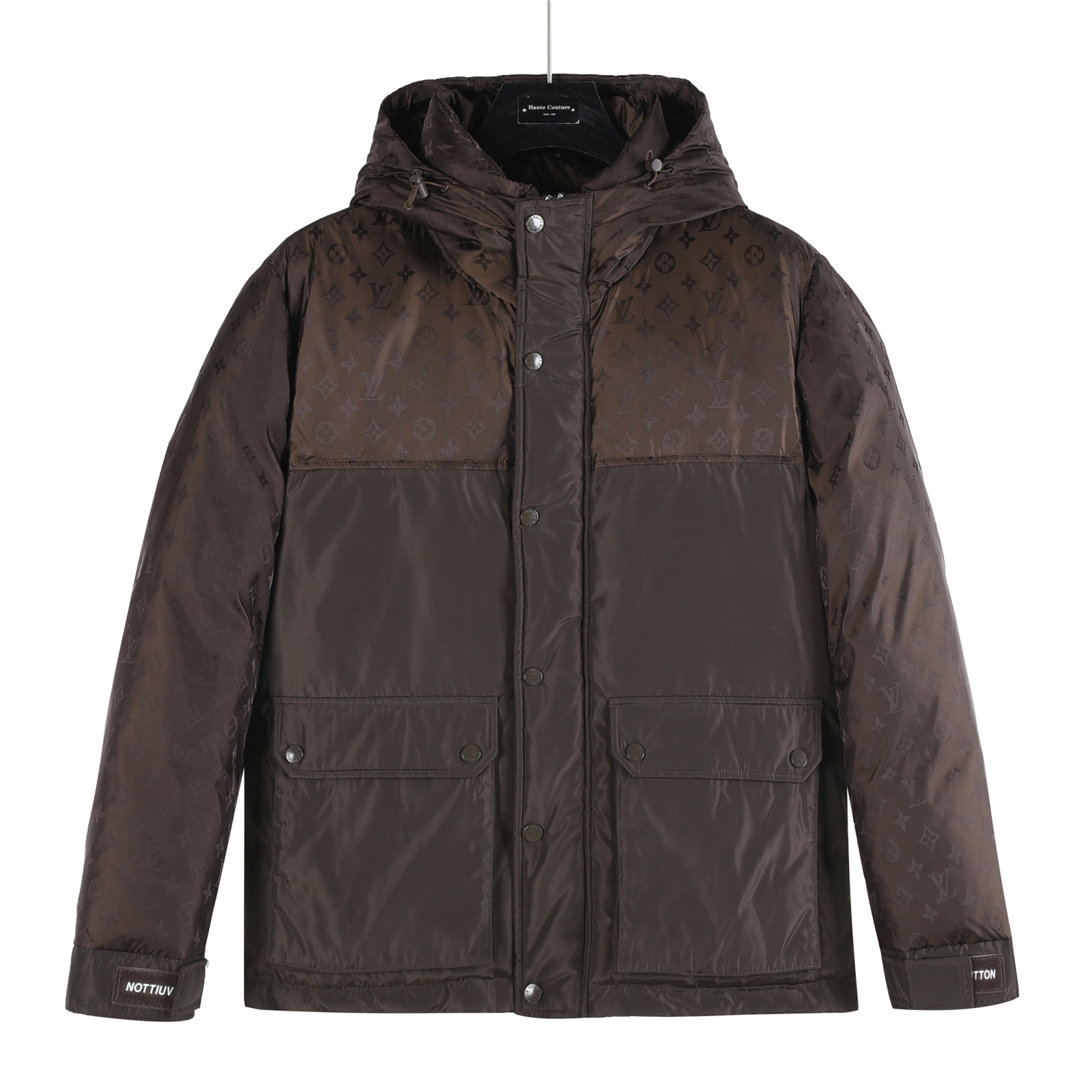 #正品级：𝐋𝐨𝐮𝐢𝐬 𝐕𝐮𝐢𝐭𝐭𝐨𝐧｜路易威登 双拼印老花𝐋𝐨𝐠𝐨 工装多功能口袋连帽【可卸帽】轻奢时尚