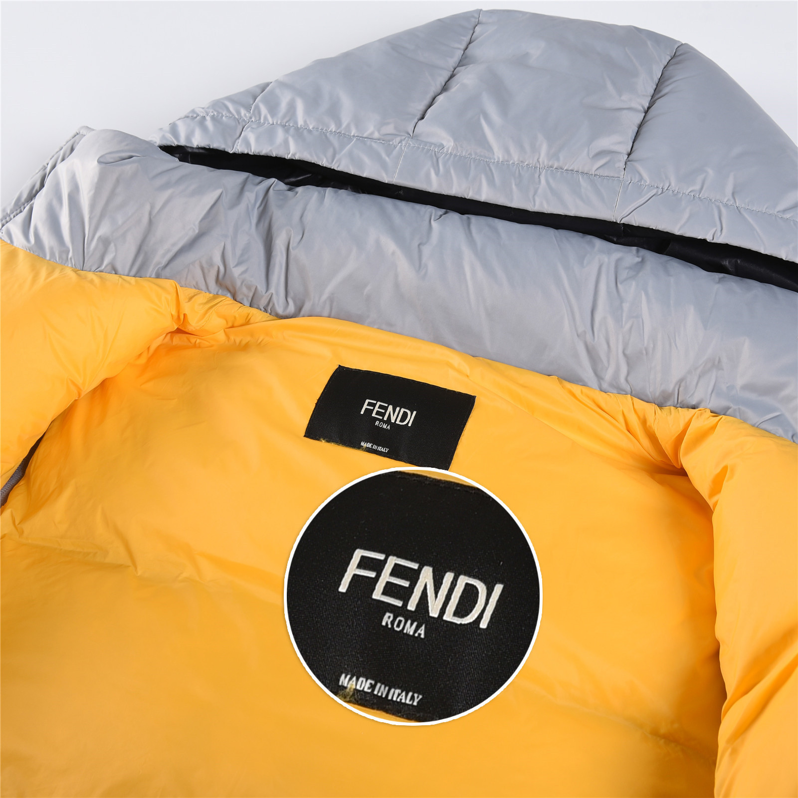 #正品级:FENDI FW25 秋冬新品休闲轻奢连帽【可卸帽】羽绒服男女款#F03# 𝗦𝗶𝘇𝗲:𝟰𝟴#