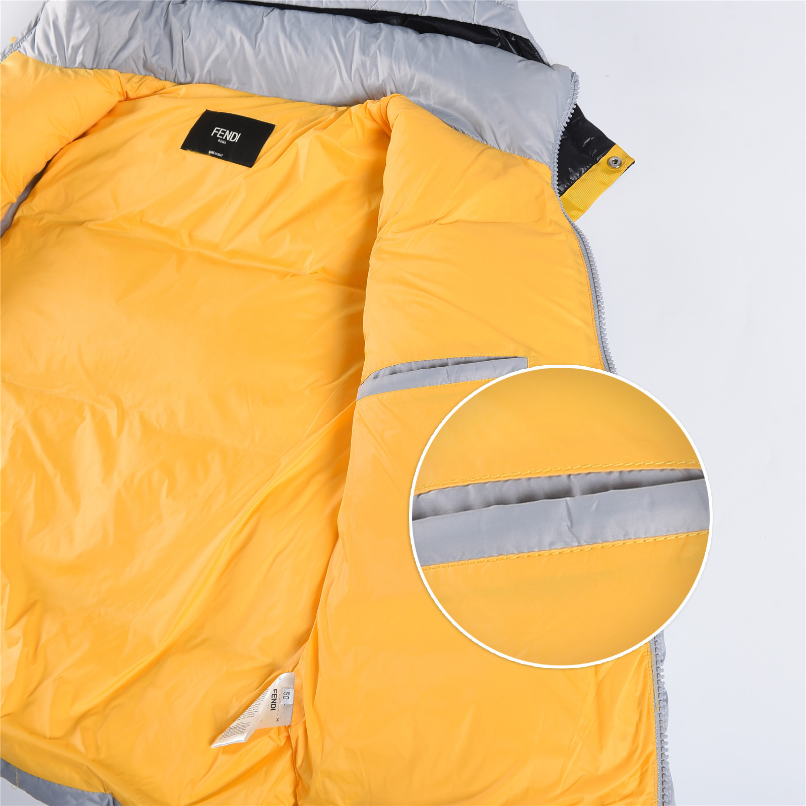 #正品级:FENDI FW25 秋冬新品休闲轻奢连帽【可卸帽】羽绒服男女款#F03# 𝗦𝗶𝘇𝗲:𝟰𝟴#