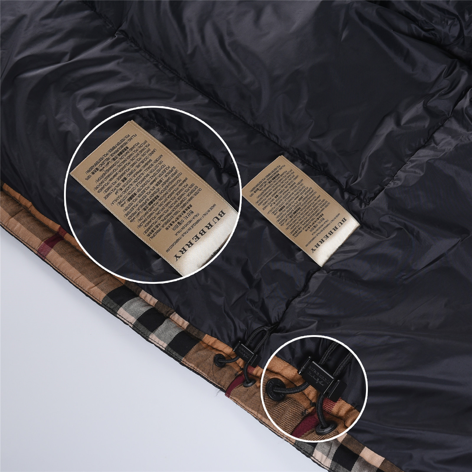 #正品级：𝗕𝘂𝗿𝗯𝗲𝗿𝗿𝘆博柏利 /巴宝莉 秋冬新品经典双拼字母徽章时尚连帽羽绒服男女款#B05# 𝗦𝗶