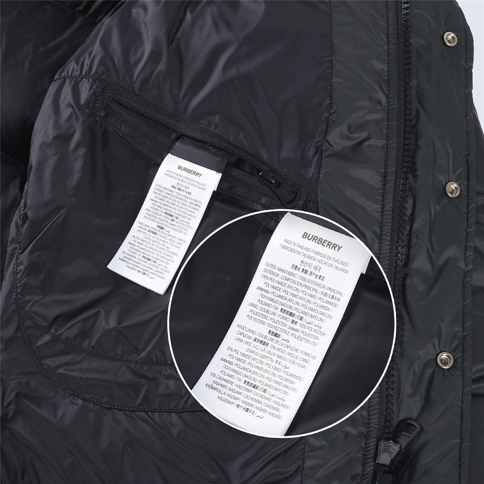 #正品级：𝗕𝘂𝗿𝗯𝗲𝗿𝗿𝘆博柏利 /巴宝莉 FW25 秋冬新品锦纶纯色时尚连帽羽绒服男女款#B06# 𝗦