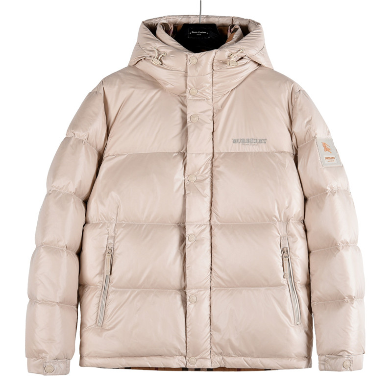 #正品级：𝗕𝘂𝗿𝗯𝗲𝗿𝗿𝘆博柏利 /巴宝莉 秋冬新品经典双拼字母徽章时尚连帽羽绒服男女款#B05# 𝗦𝗶