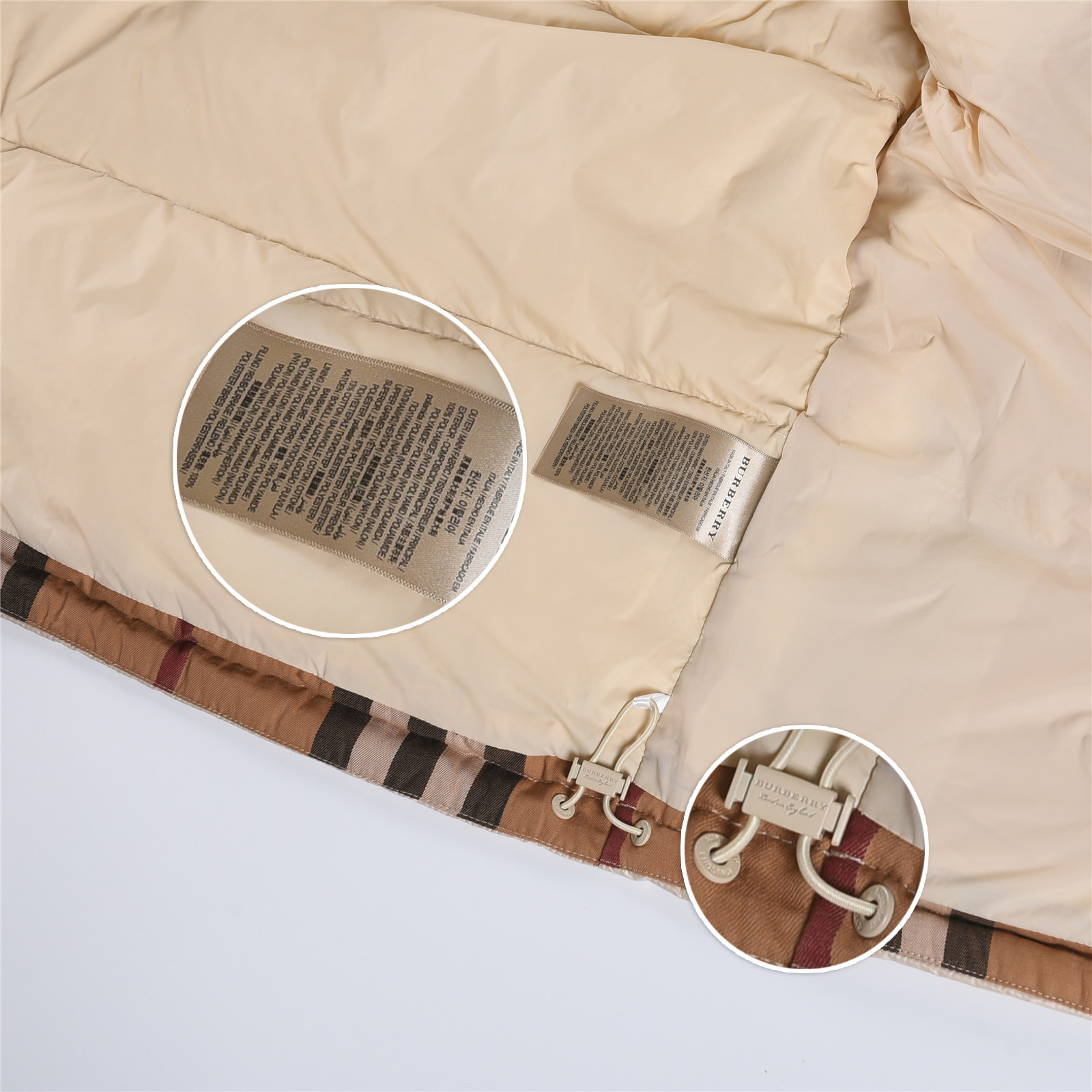 #正品级:𝗕𝘂𝗿𝗯𝗲𝗿𝗿𝘆博柏利 /巴宝莉 秋冬新品经典双拼字母徽章时尚连帽羽绒服男女款#B05# 𝗦𝗶