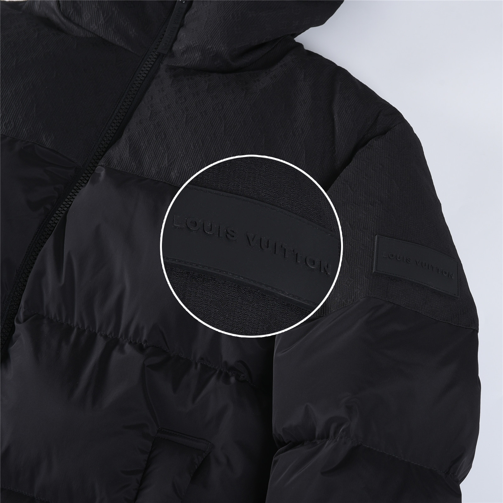 #正品级：𝐋𝐨𝐮𝐢𝐬 𝐕𝐮𝐢𝐭𝐭𝐨𝐧｜路易威登 Ecodown FW25 双拼压纹老花𝐋𝐨𝐠𝐨 混合面料