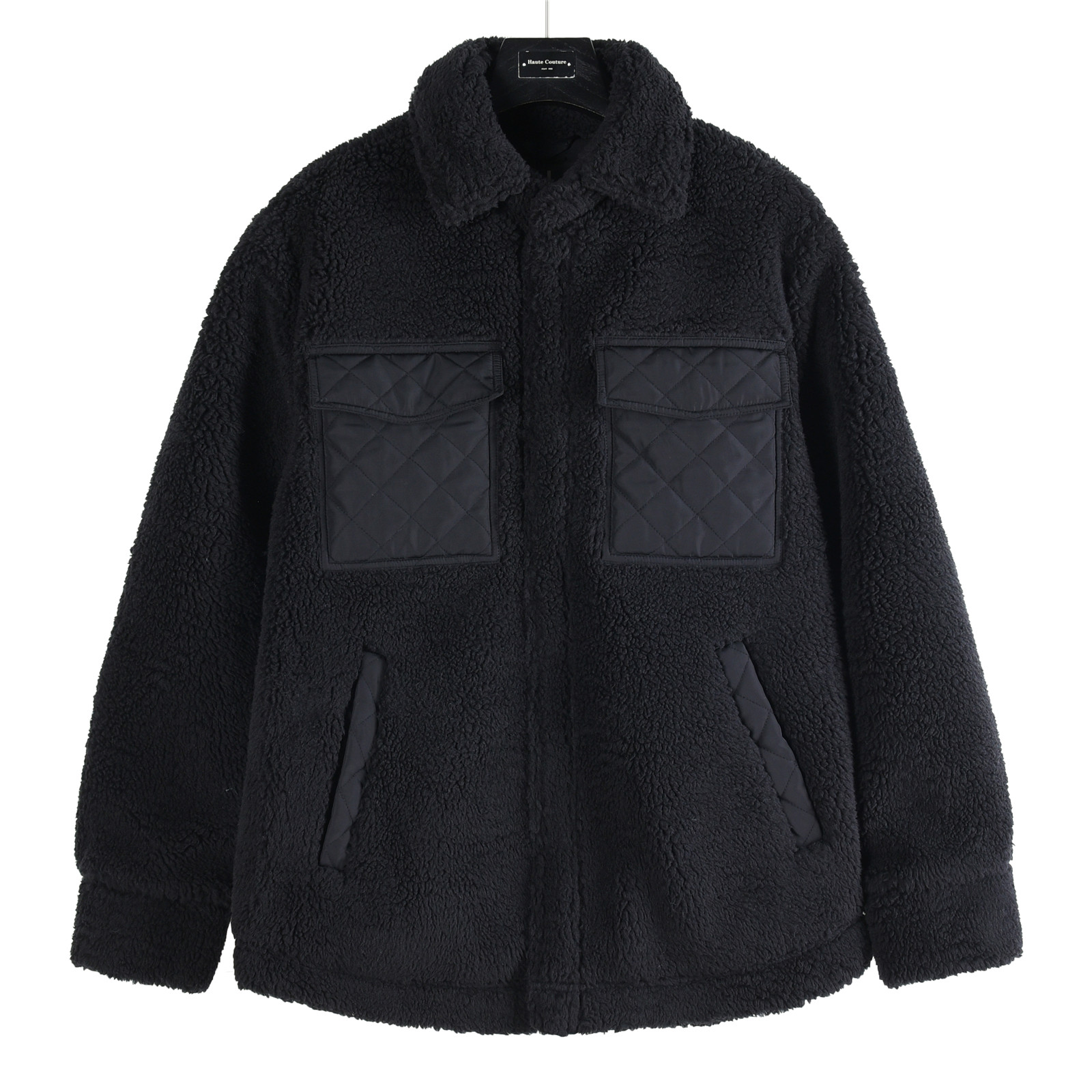 #正品级:B𝗔𝗹𝗼 𝘆𝗼𝗴𝗮 ｜秋冬新品菱形工艺纯色按扣超宽松双拼羊羔绒休闲中长款男女款#L04#𝗦𝗶𝘇