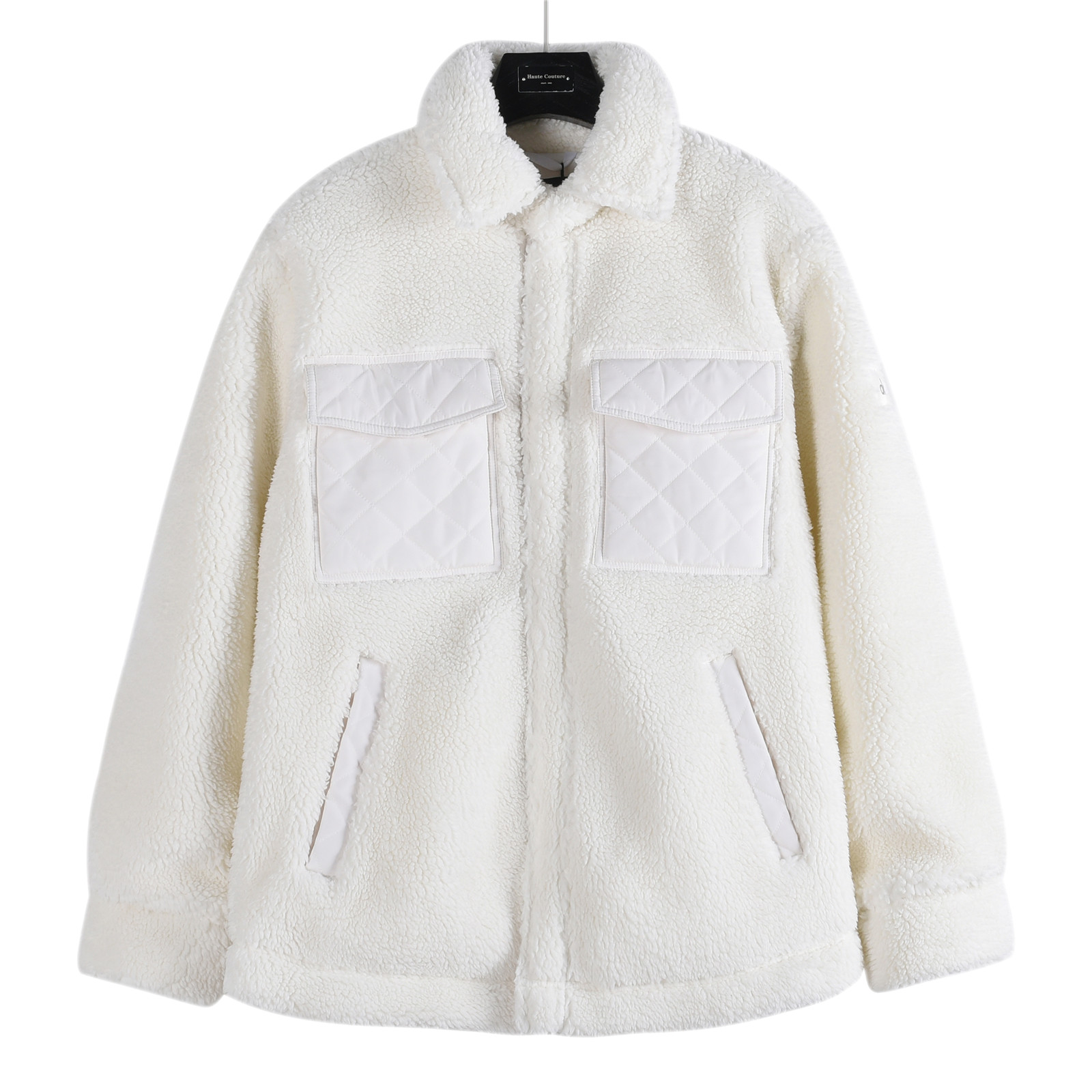 #正品级:B𝗔𝗹𝗼 𝘆𝗼𝗴𝗮 ｜秋冬新品菱形工艺纯色按扣超宽松双拼羊羔绒休闲中长款男女款#L04#𝗦𝗶𝘇