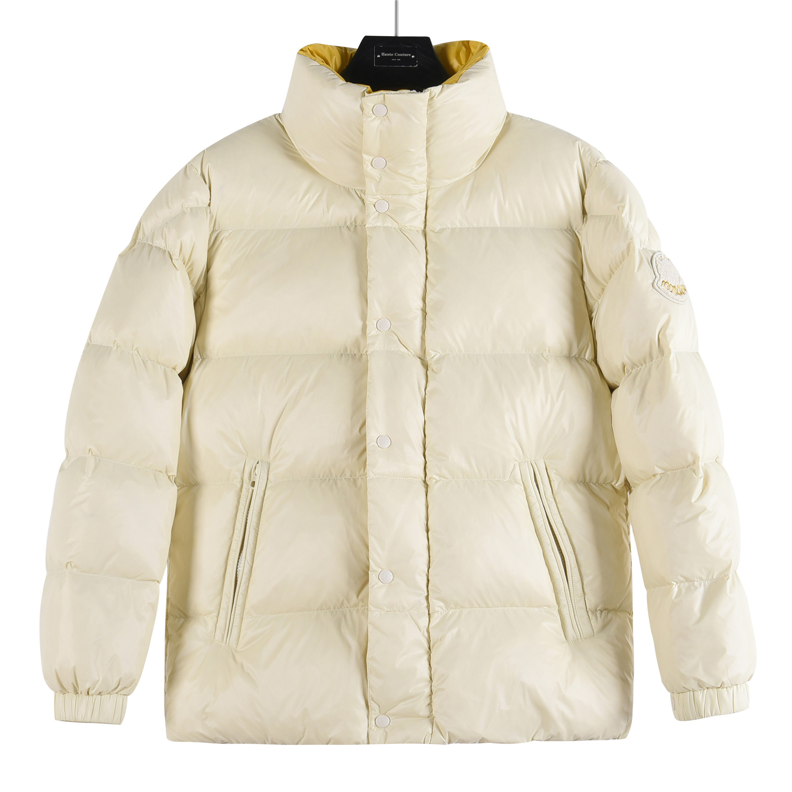 #正品级:𝑴𝒐𝒏𝒄𝒍𝒆𝒓｜蒙口 /盟可睐 25𝒔𝒔 Tripiti 秋冬新品撞色大标植绒 logo 立领