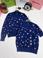Chanel Clothing Shirts & Blouses T-Shirt 1:1 Replica
 Blue Spring Collection Long Sleeve