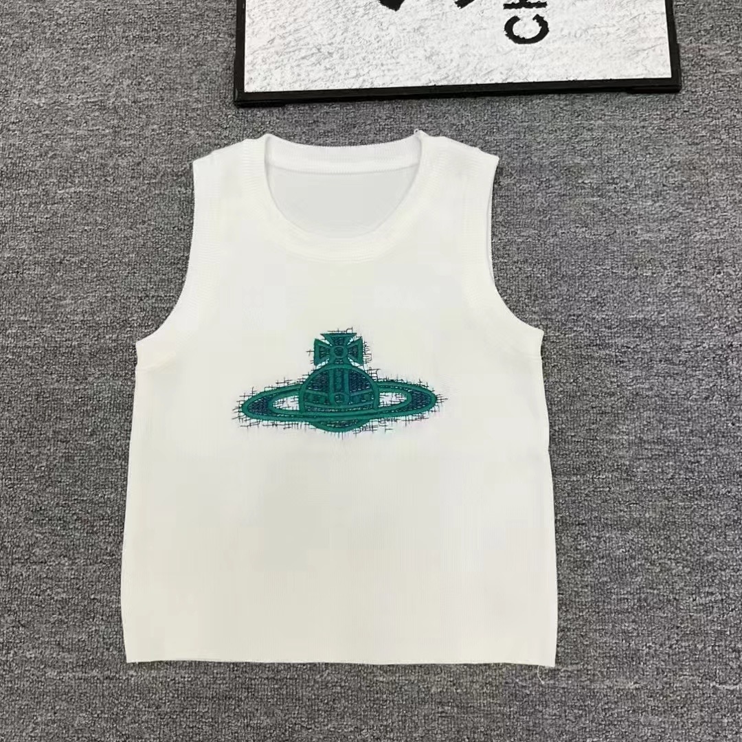 New Queen West Knitted Short-Sleeve Vests: Classic Style in Super-Blanc (SML Sizes) - 图片 6