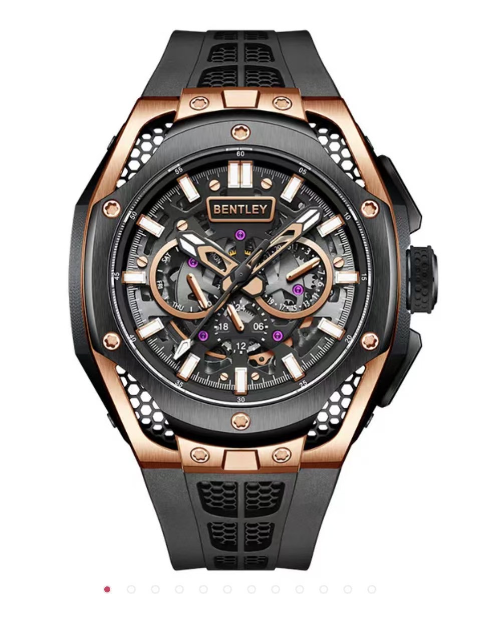 NO:383565,The first hit [Bentley-BENTLEY] Phantom series, arc-shaped circular design, intensive fit between the case and the wrist, adopts a C-shaped curved smooth line shell, with a watch diameter of 42.2MM, which is more suitable for the natural form of the wrist. Transparent crystal case demonstrates the identity release charm. Equipped with the brand's independent research and development of Swiss BX fully automatic winding mechanical movement (zero re-repair) 100% original factory leaked, and global continuous protection!  ,19860909首发爆款【宾利-BENTLEY】 幻影系列 弧形圆弧设计,考究表壳与手腕贴合程度 采用C字弧度流畅线条壳型,表径42.2MM 更合适手腕的自然形态 透明水晶表壳 彰显身份释放 魅力. 搭载品牌自主研发瑞士BX全 自动上链机械机芯（零返修）百分百原厂流出 全球连保！,,Watch