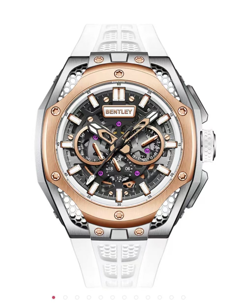 NO:383557,The first hit [Bentley-BENTLEY] Night Shadow Series, the mechanical aesthetics of honeycomb structure is vividly shaped, stacked space design, multi-dimensional three-dimensional space breaks through tradition, mechanical watches, subvert design boundaries. Diameter 45.5MM, equipped with the brand's self-developed Swiss BX3613 automatic winding, mechanical movement (zero re-repair) is 100% out of the factory, and the global continuous protection!  ,19860909首发爆款【宾利-BENTLEY】夜影系列 蜂巢结构机械美学跃然方寸 叠层空间 设计,多维度的立体空间突破突破传统 机械腕表,颠覆设计界限.直径45.5MM 搭载品牌自主研发瑞士BX3613自动上链 机械机芯（零返修）百分百原厂流出 全球连保！,,Watch