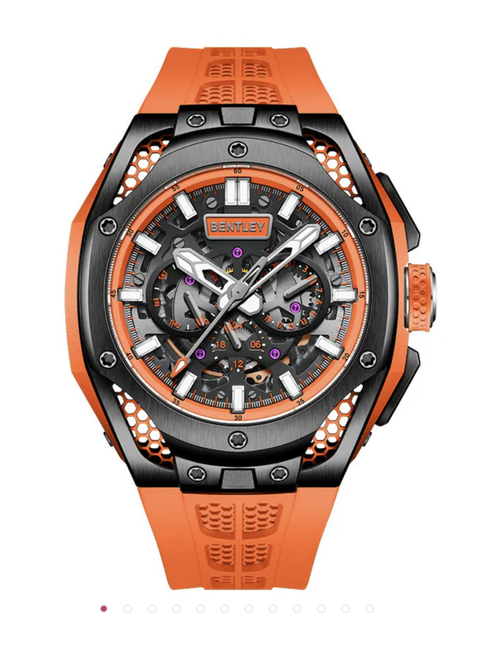 NO:383528,[Bentley-BENTLEY] Night Shadow Series Honeycomb Structure Mechanical Aesthetics Episodes in Square Inch Layered Space Design, Multi-dimensional Three-dimensional Space Breakthrough Breakthrough Tradition Mechanical Watches, Subvert Design Boundaries. Diameter 45.5MM Equipped with the brand's self-developed Swiss BX3613 Automatic Winding Mechanical Movement (zero Repair) 100% Original Factory Outflow, Global Continuous Protection!  ,19860909【宾利-BENTLEY】夜影系列 蜂巢结构机械美学跃然方寸 叠层空间 设计,多维度的立体空间突破突破传统 机械腕表,颠覆设计界限.直径45.5MM 搭载品牌自主研发瑞士BX3613自动上链 机械机芯（零返修）百分百原厂流出 全球连保！,,Watch