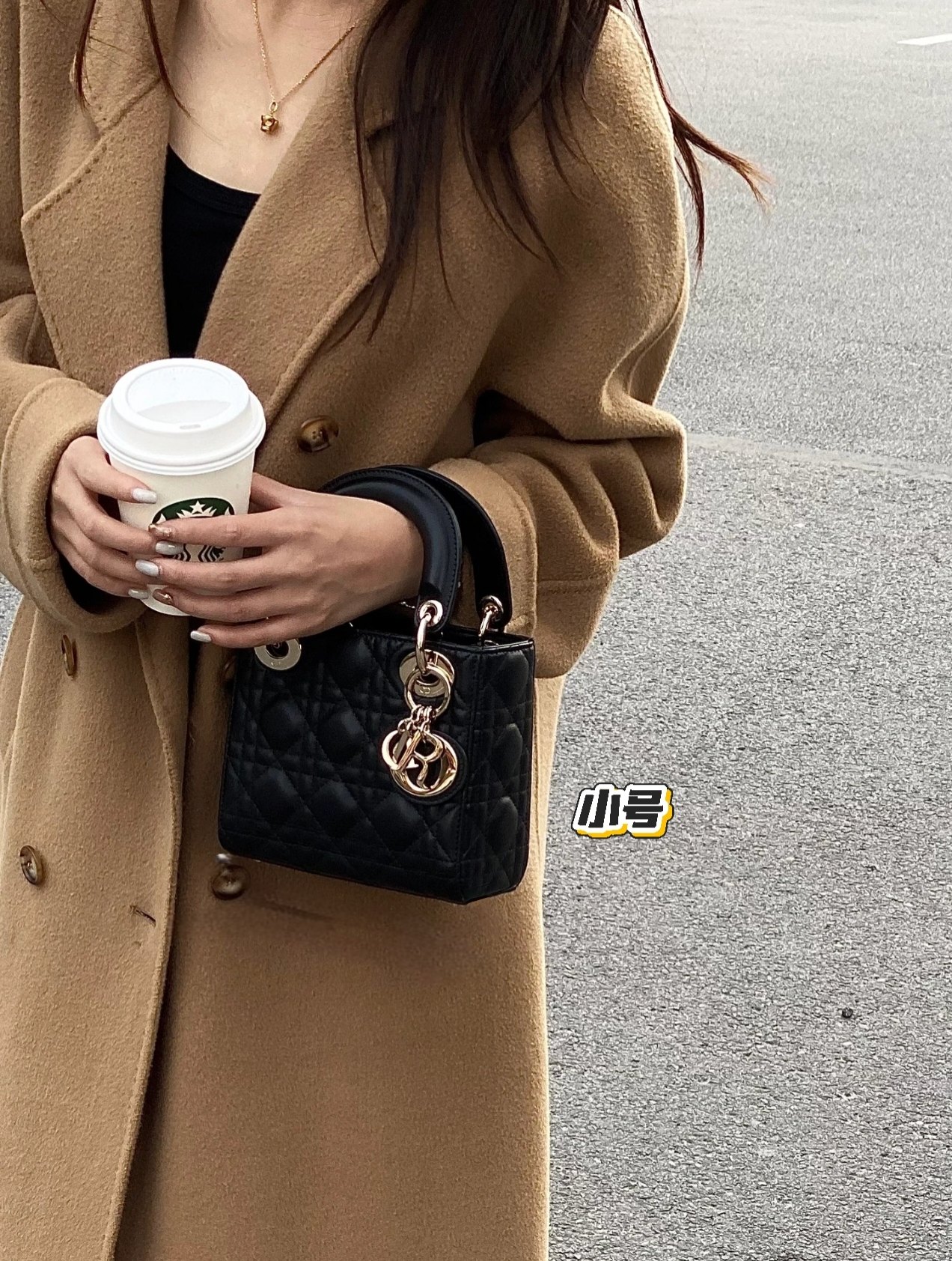 迪奥戴妃包💰260
尺寸：17×15×7cm《小号》
简介：翻盖式开合，内部空间可放下手机充电宝等日常随身物品，搭配两条背带，可手提/可斜挎背