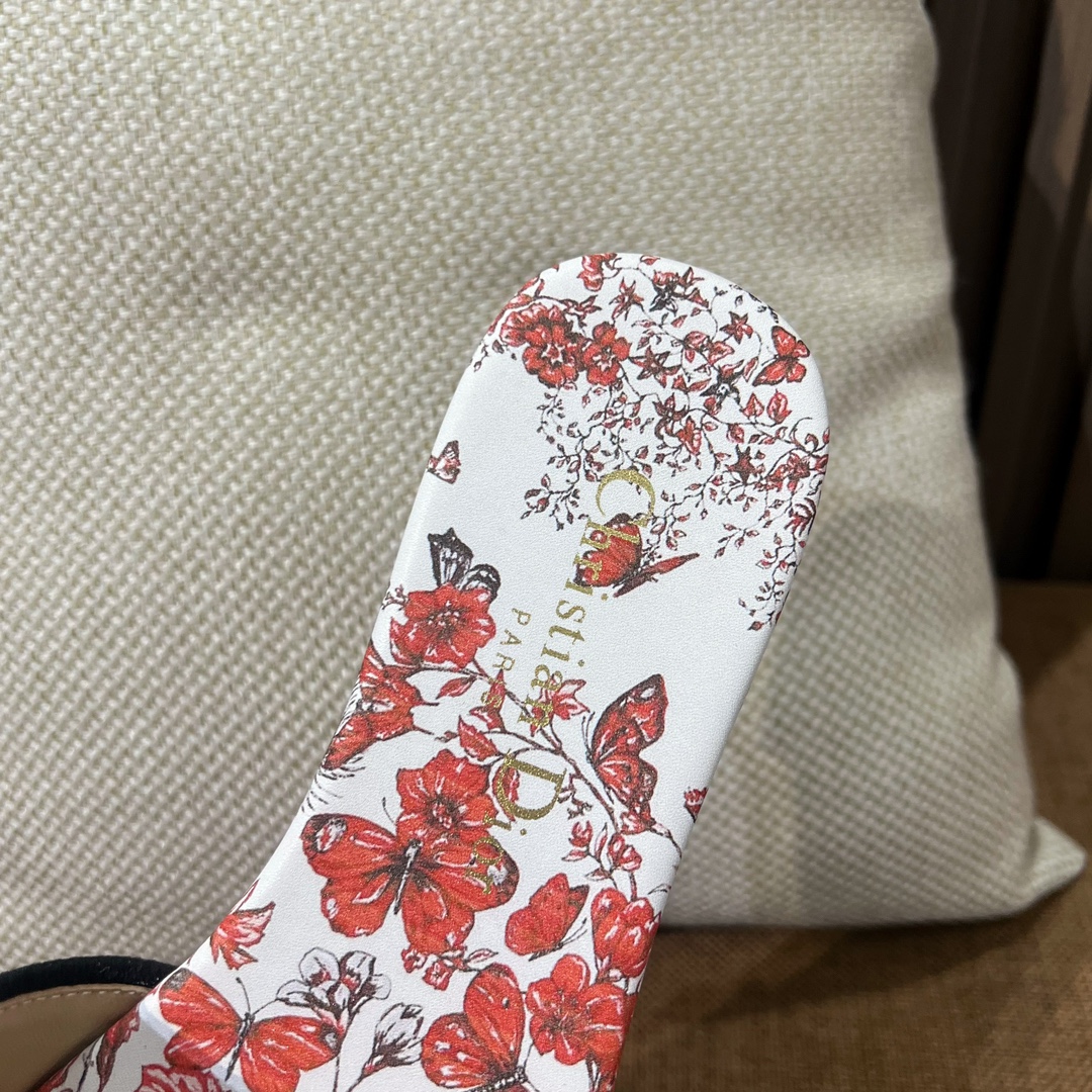디올 자수 캔버스 샌들 141794 썸네일 이미지