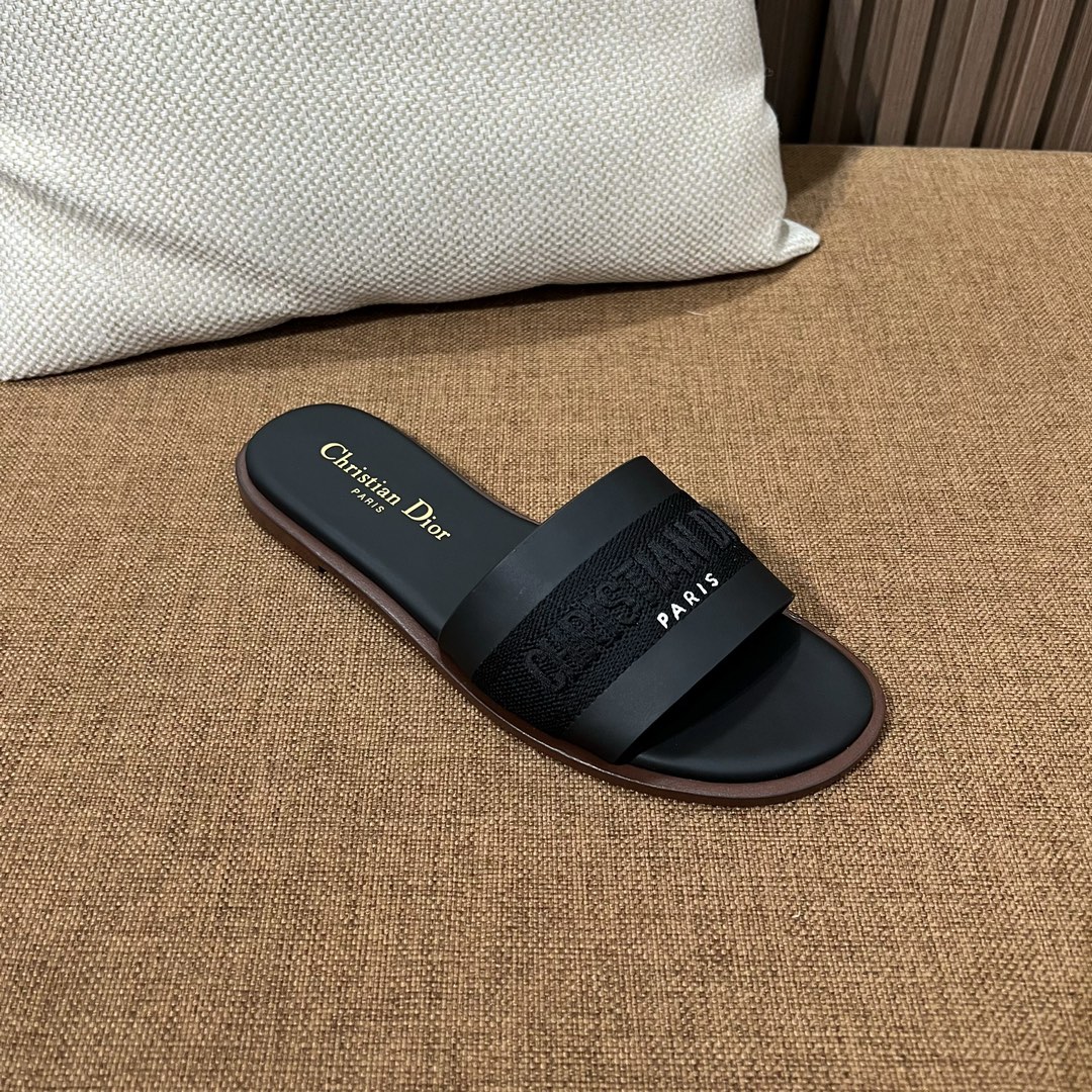 디올 자수 캔버스 샌들 상세 이미지 6