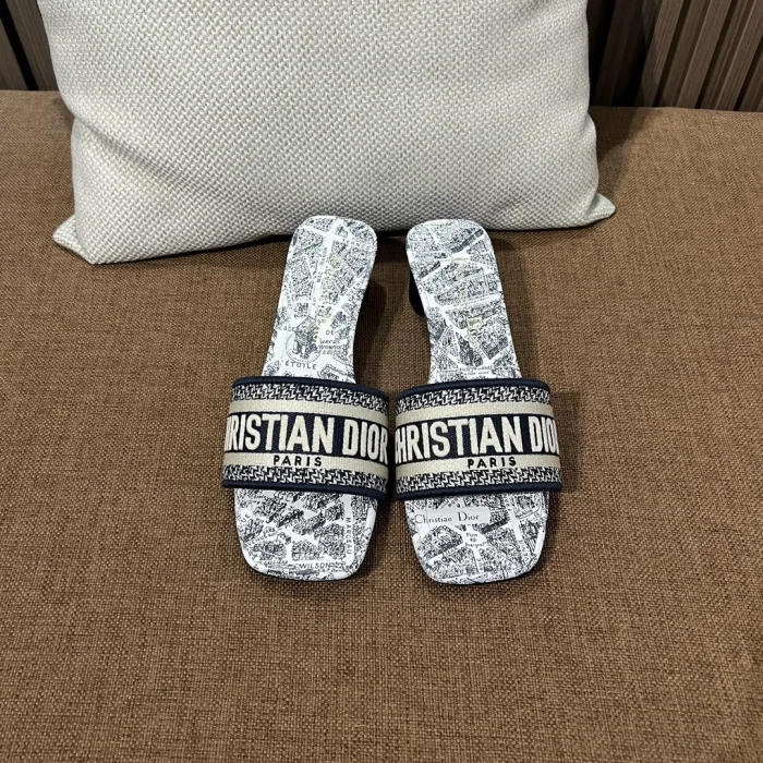 디올 자수 캔버스 샌들 141817