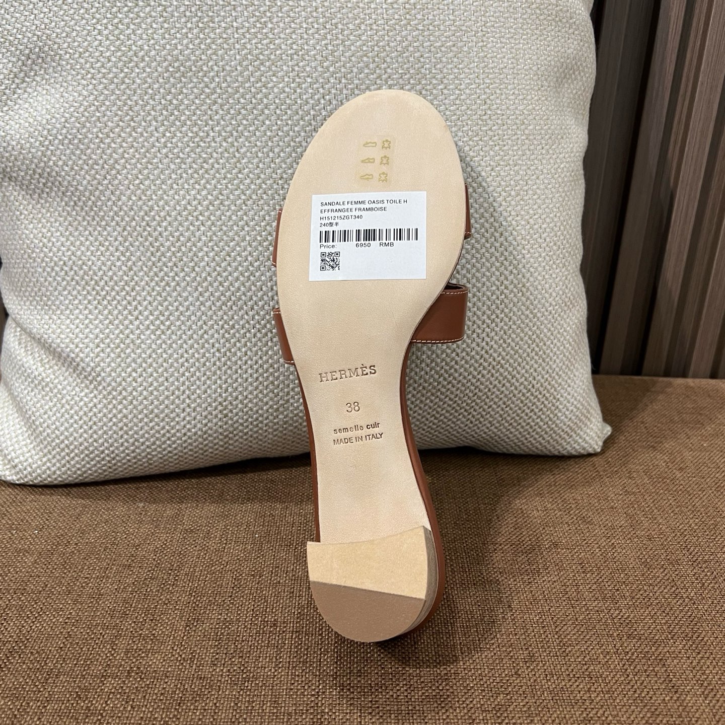에르메스 H자형 카프스킨 뮬 샌들 상세 이미지 10