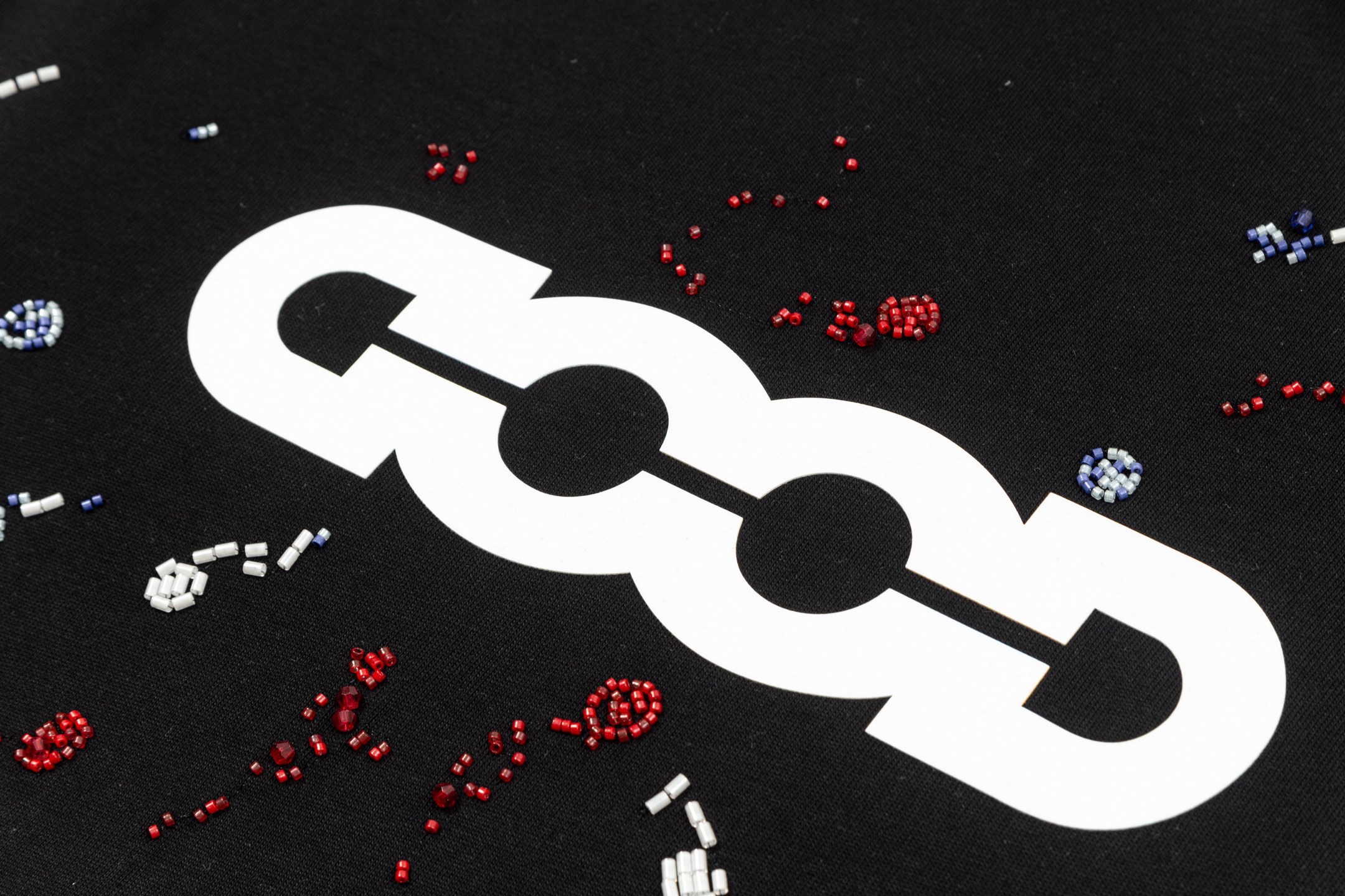 GOODBRAND 25SS彩虹糖果绣珠短袖T恤-Chinese UA Cheap High Quatity Brand Clothes Bags handbags Sneakers wholesale wholesaler seller from China Factory suppliers Fashion Clothing Shoes best Quality Beautiful Price GOODBRAND 25SS彩虹糖果绣珠短袖T恤