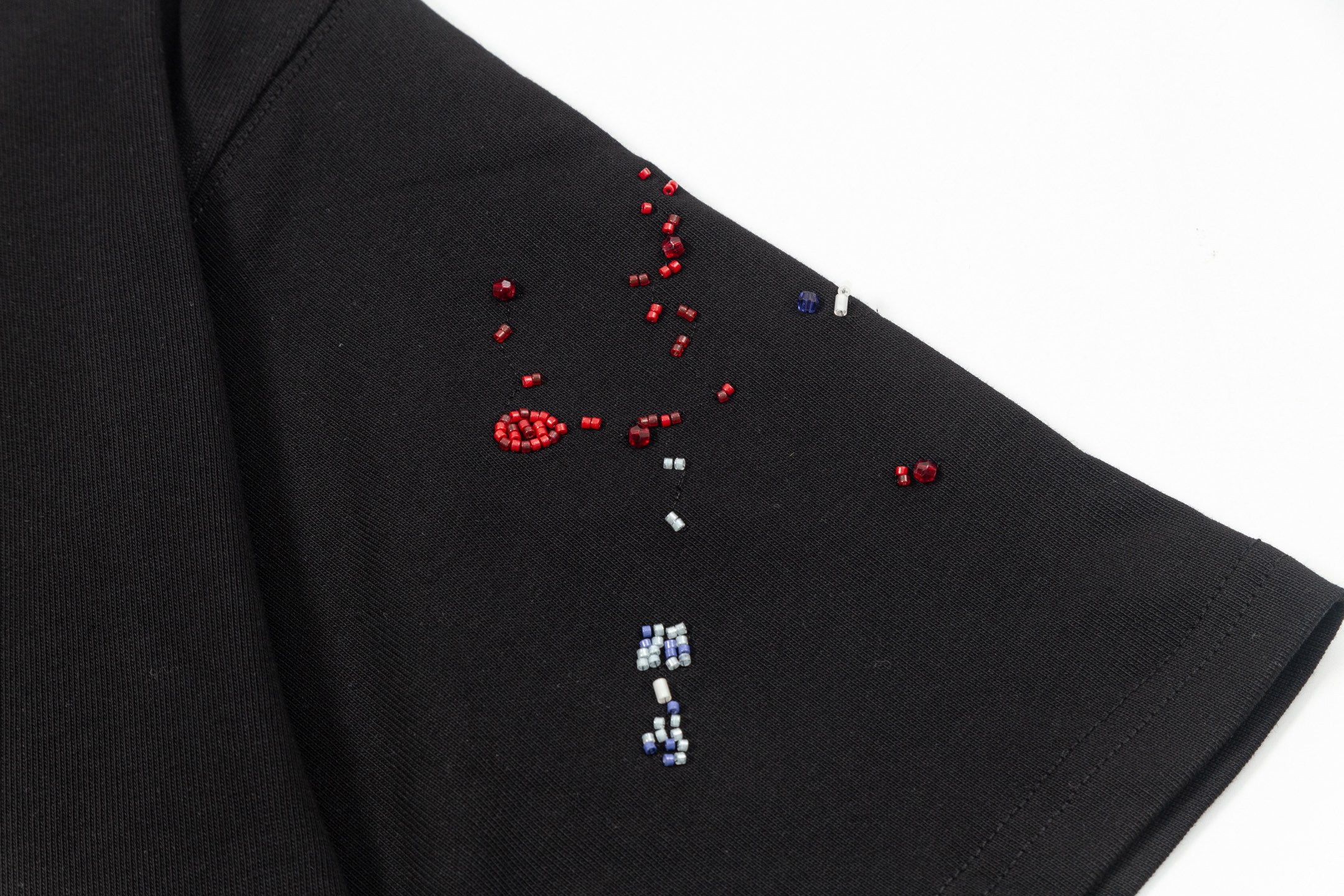 GOODBRAND 25SS彩虹糖果绣珠短袖T恤-Chinese UA Cheap High Quatity Brand Clothes Bags handbags Sneakers wholesale wholesaler seller from China Factory suppliers Fashion Clothing Shoes best Quality Beautiful Price GOODBRAND 25SS彩虹糖果绣珠短袖T恤