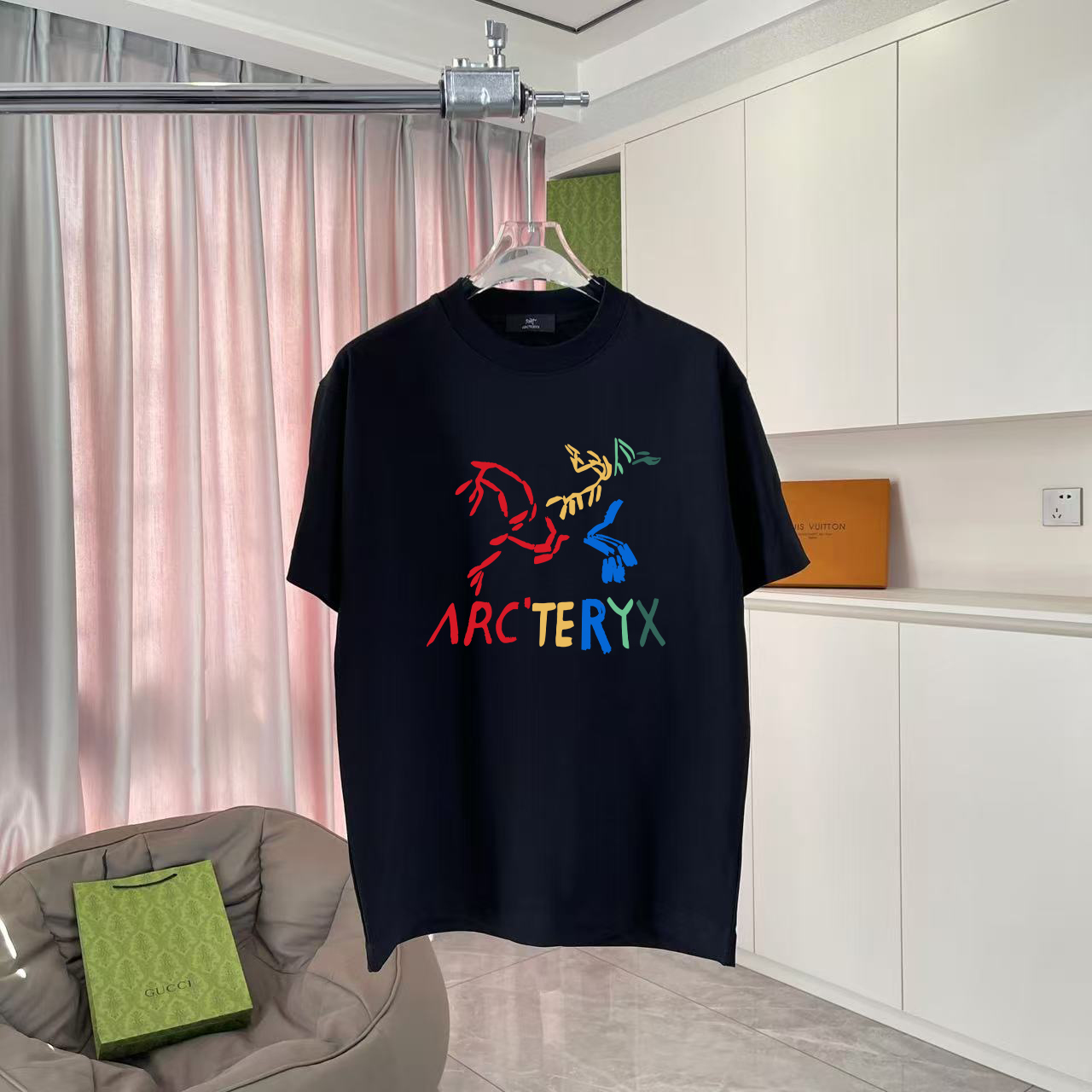 ARC'TERYX* Arc'teryx 2025 verano nuevo estilo logotipo personalizado impresión camiseta de manga corta tela personaliza…