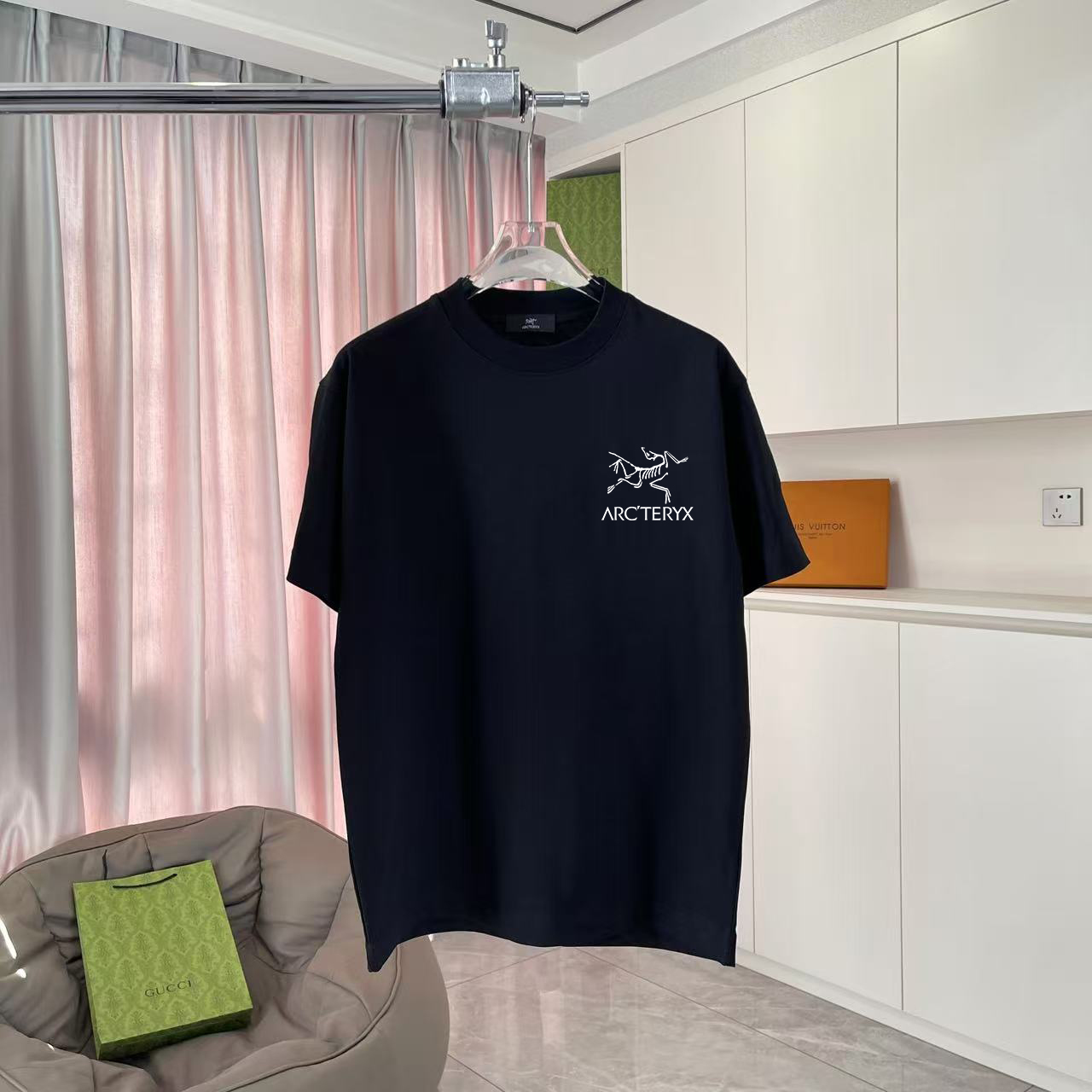 ARC'TERYX* Archaeopteryx 2025 verano nuevo estilo Camiseta de manga corta con estampado de logotipo personalizado Tela …