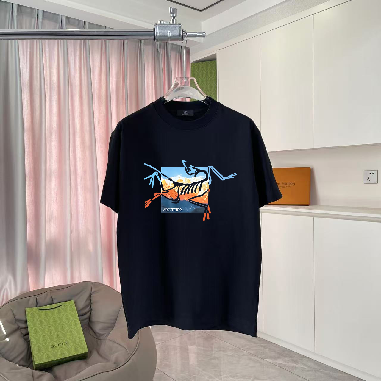 ARC'TERYX* Arc'teryx 2025 verano nuevo estilo Camiseta de manga corta con estampado de logotipo personalizado Tela pers…