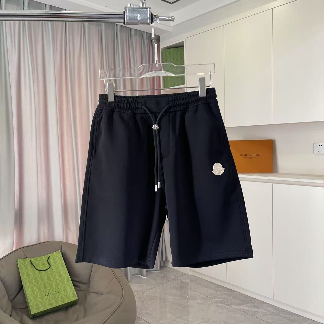 Moncle* Montclair 2025 nueva temporada de verano pantalones cortos, bordado de logotipo personalizado, tejido personali…