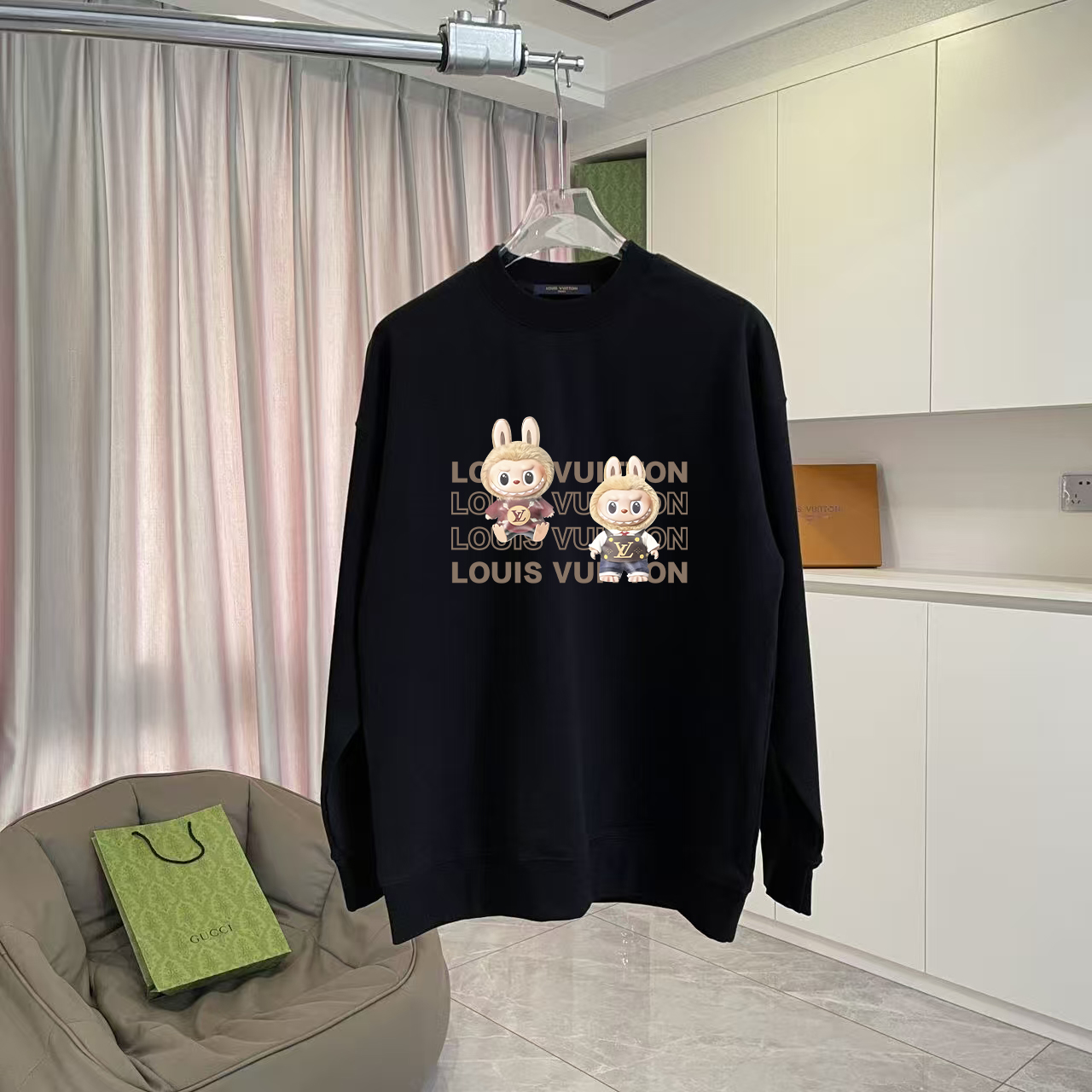 P95 1V*2025 nuevo estilo de invierno, impresión de logotipo de letra personalizada, tela personalizada 400 g, sudadera …