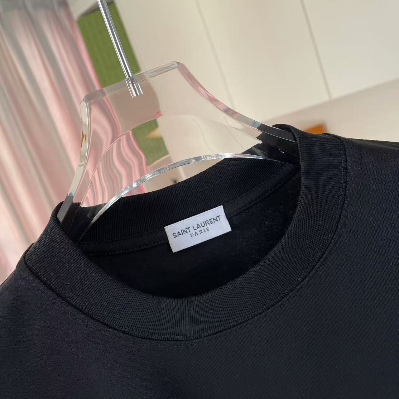Saint Laurent YSL*圣罗兰2026夏季新款 字母logo印花 定制面料 300g 短袖t恤