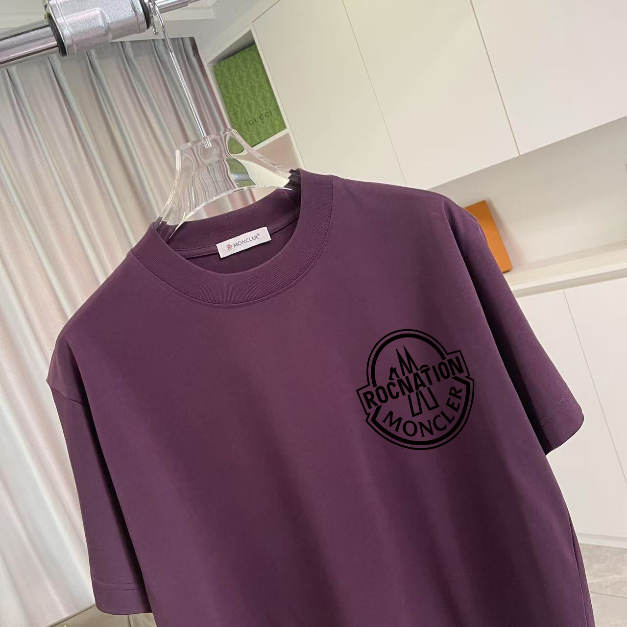 Moncler Moncle* 蒙口2026夏季新款 个性logo印花 定制面料300 短袖t恤
