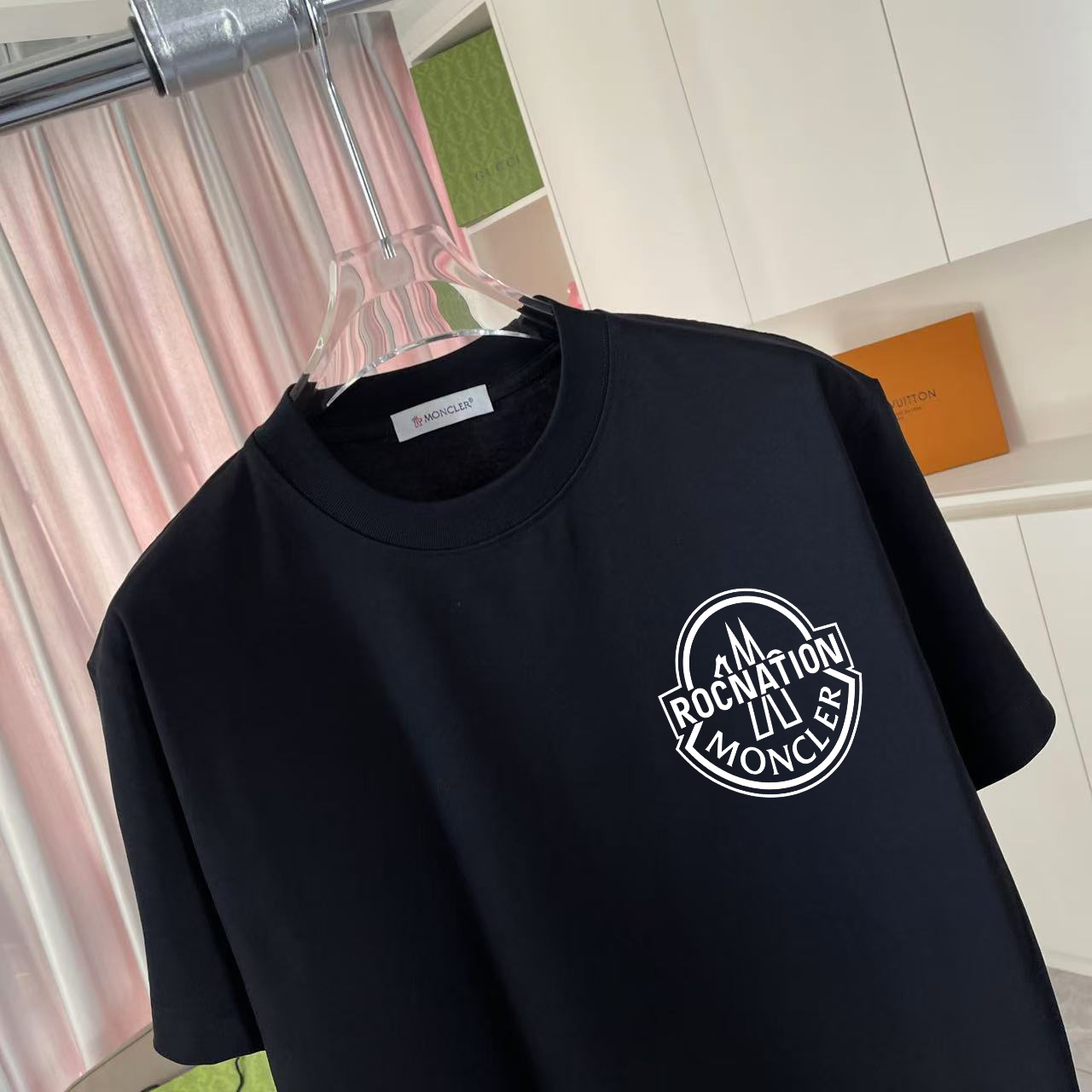 Moncler Moncle* 蒙口2026夏季新款 个性logo印花 定制面料300 短袖t恤