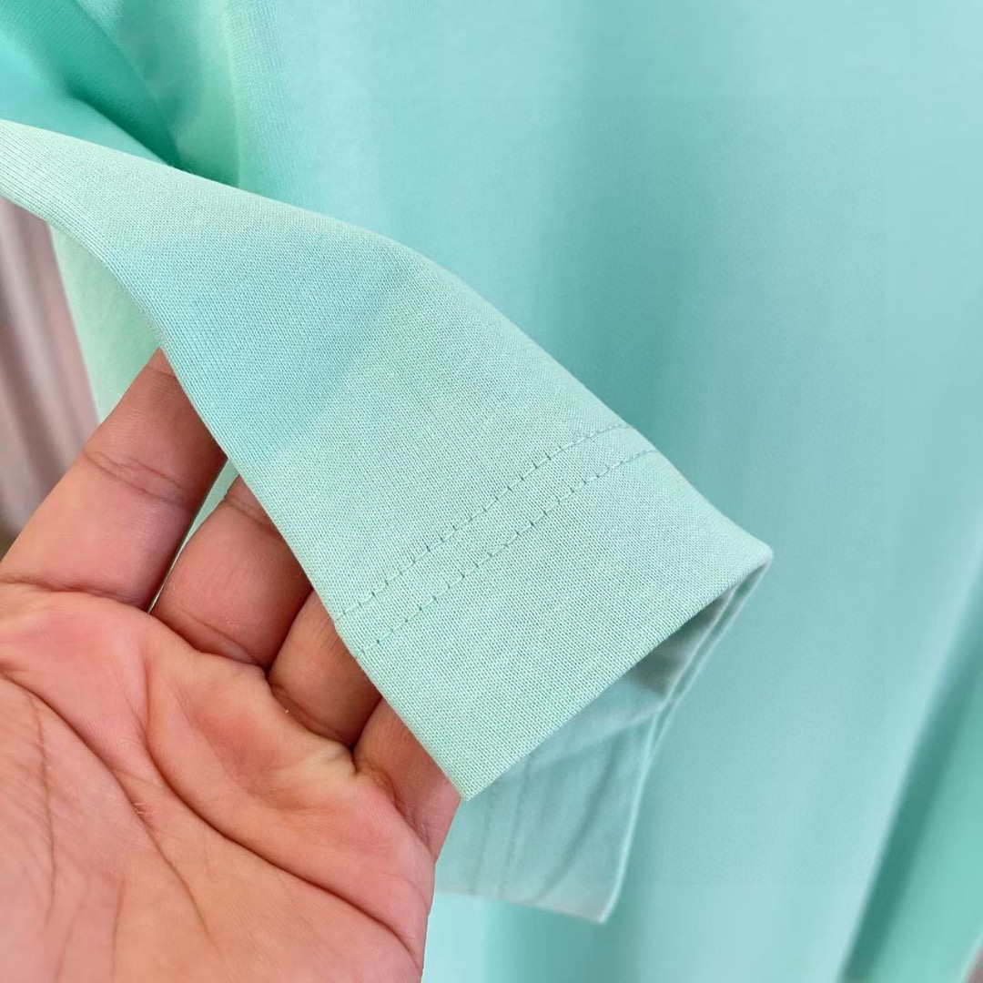 Louis Vuitton 1V*2026夏季新款 个性字母logo印花 定制面料300g 短袖T恤