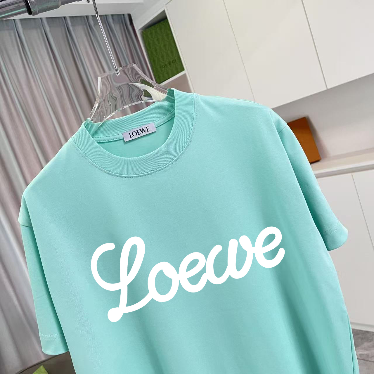 Loewe Loew*2026夏季新款 个性字母logo印花 定制面料300g 短袖t恤